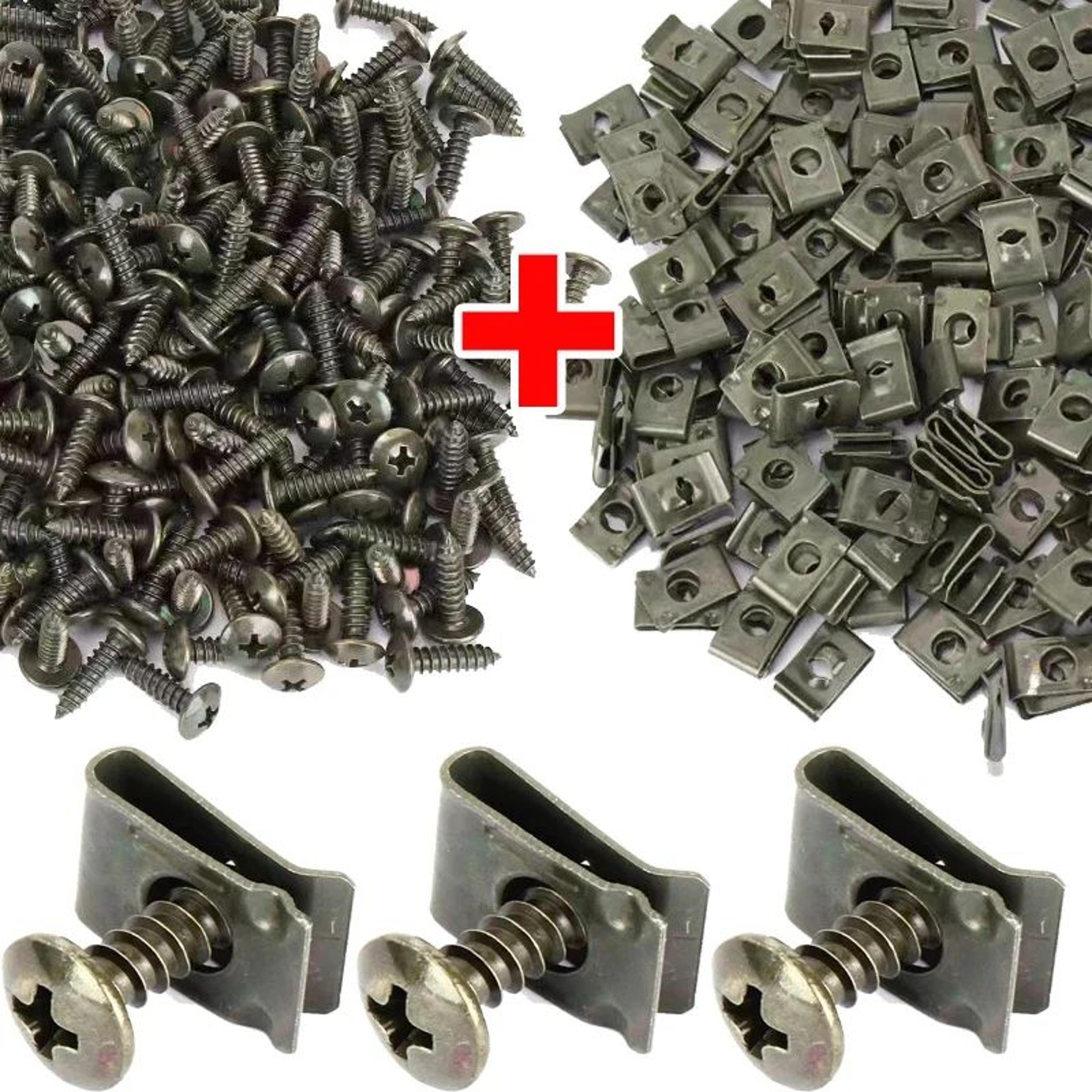 Mixed U Type Metal Screw Clips And Fastener Set 6