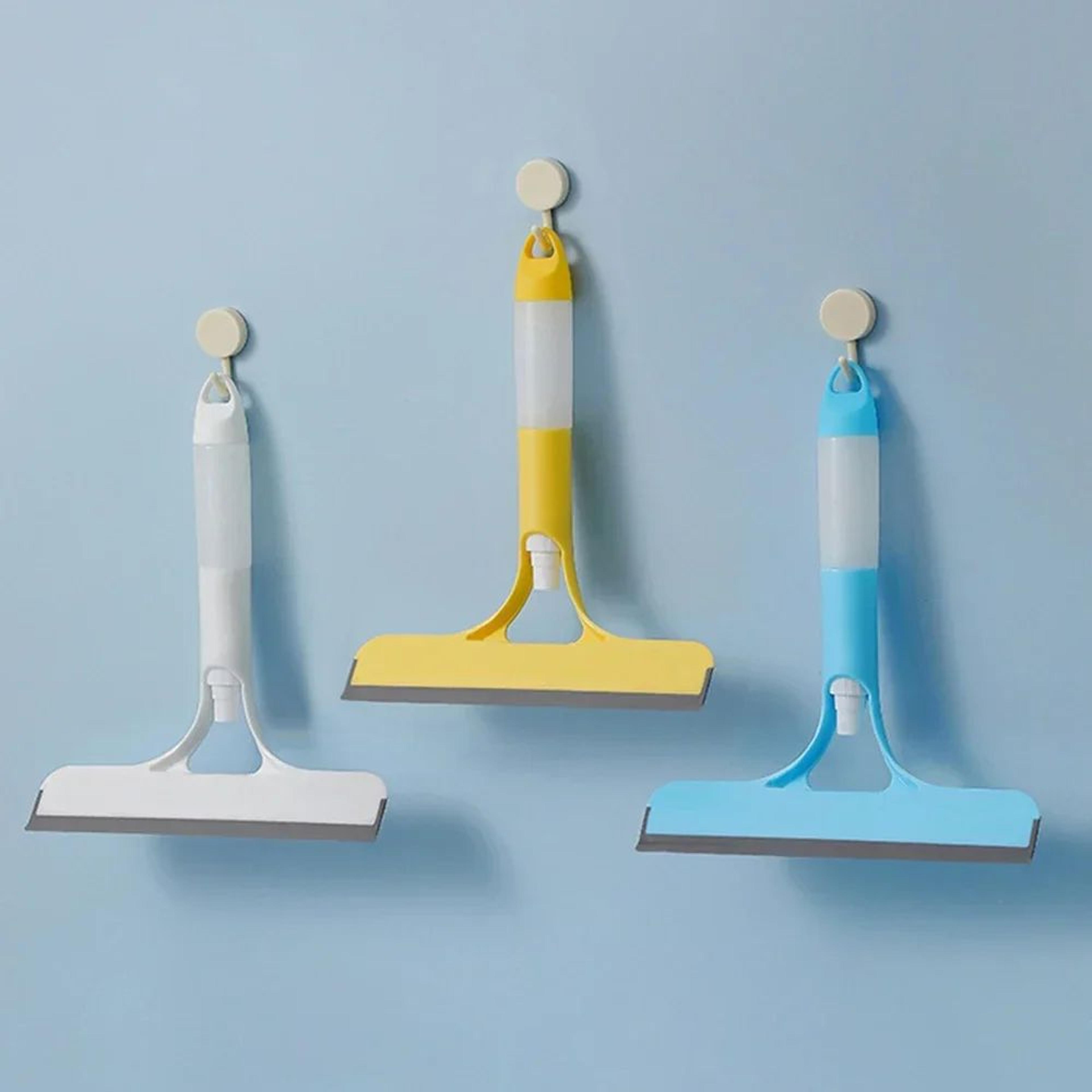 3 In 1 Window Cleaning Spray Squeegee With Microfiber Scrubber 2