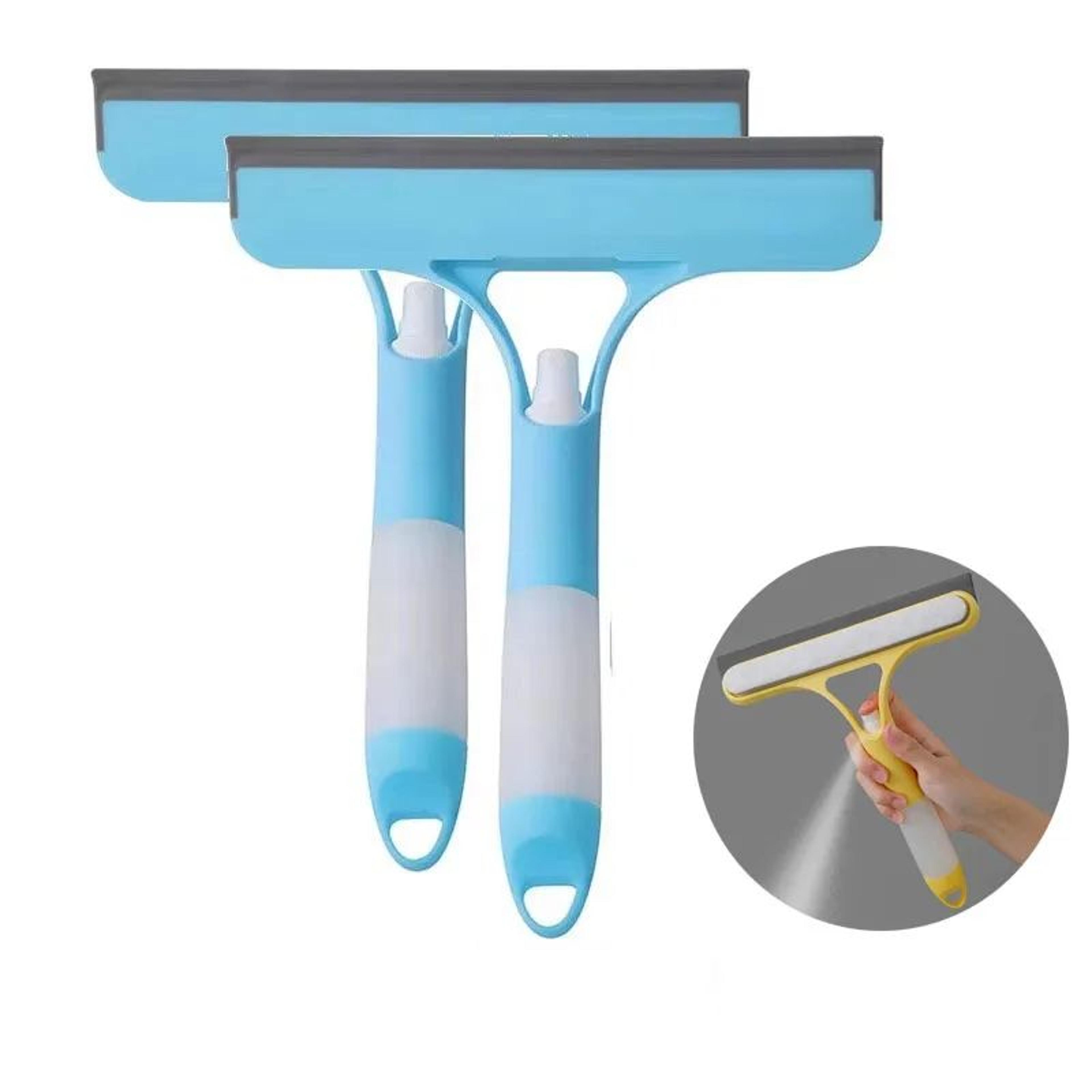 3 In 1 Window Cleaning Spray Squeegee With Microfiber Scrubber 11