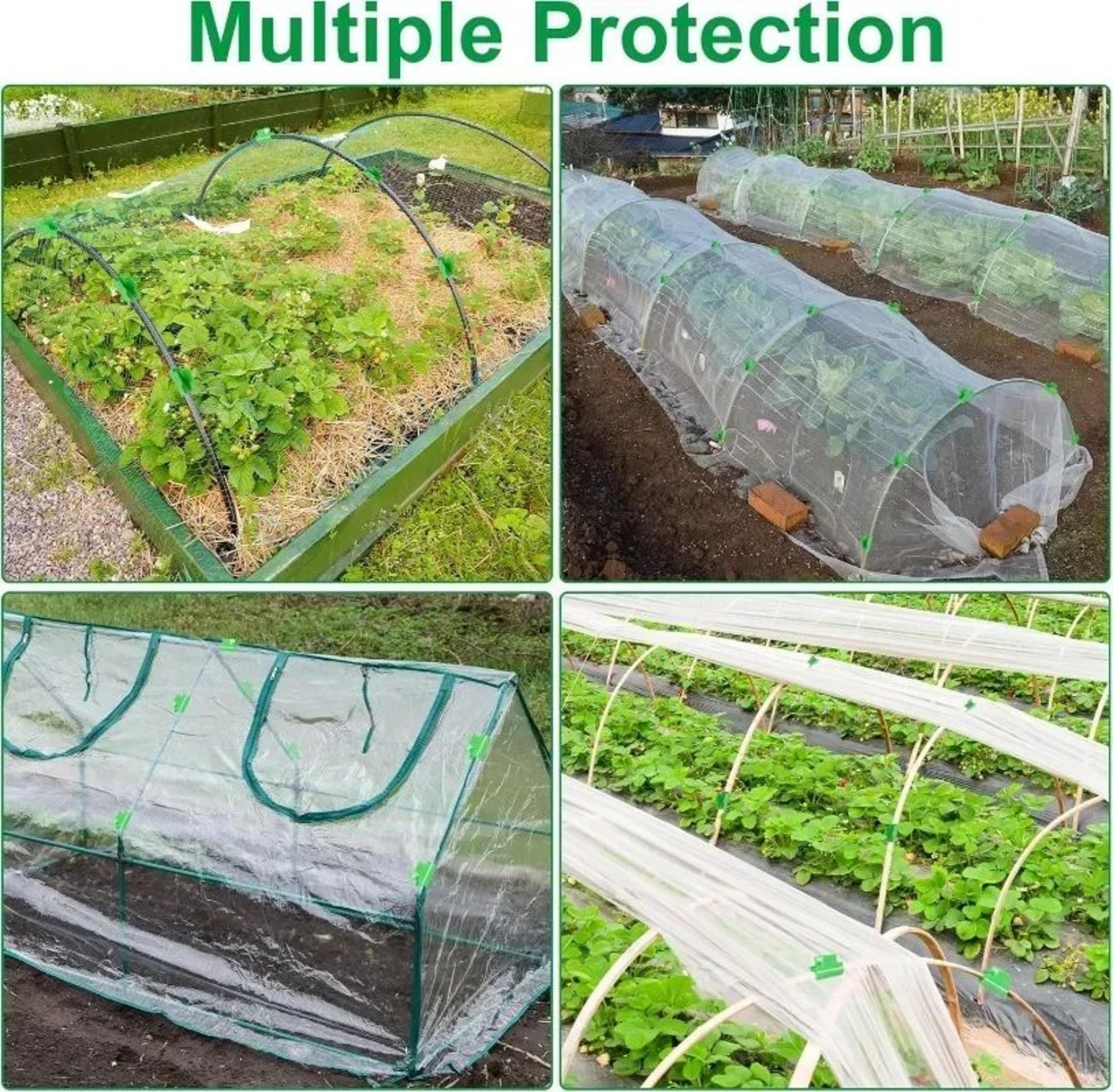 Garden Tunnel Hoop Clamps For Greenhouse Support 5