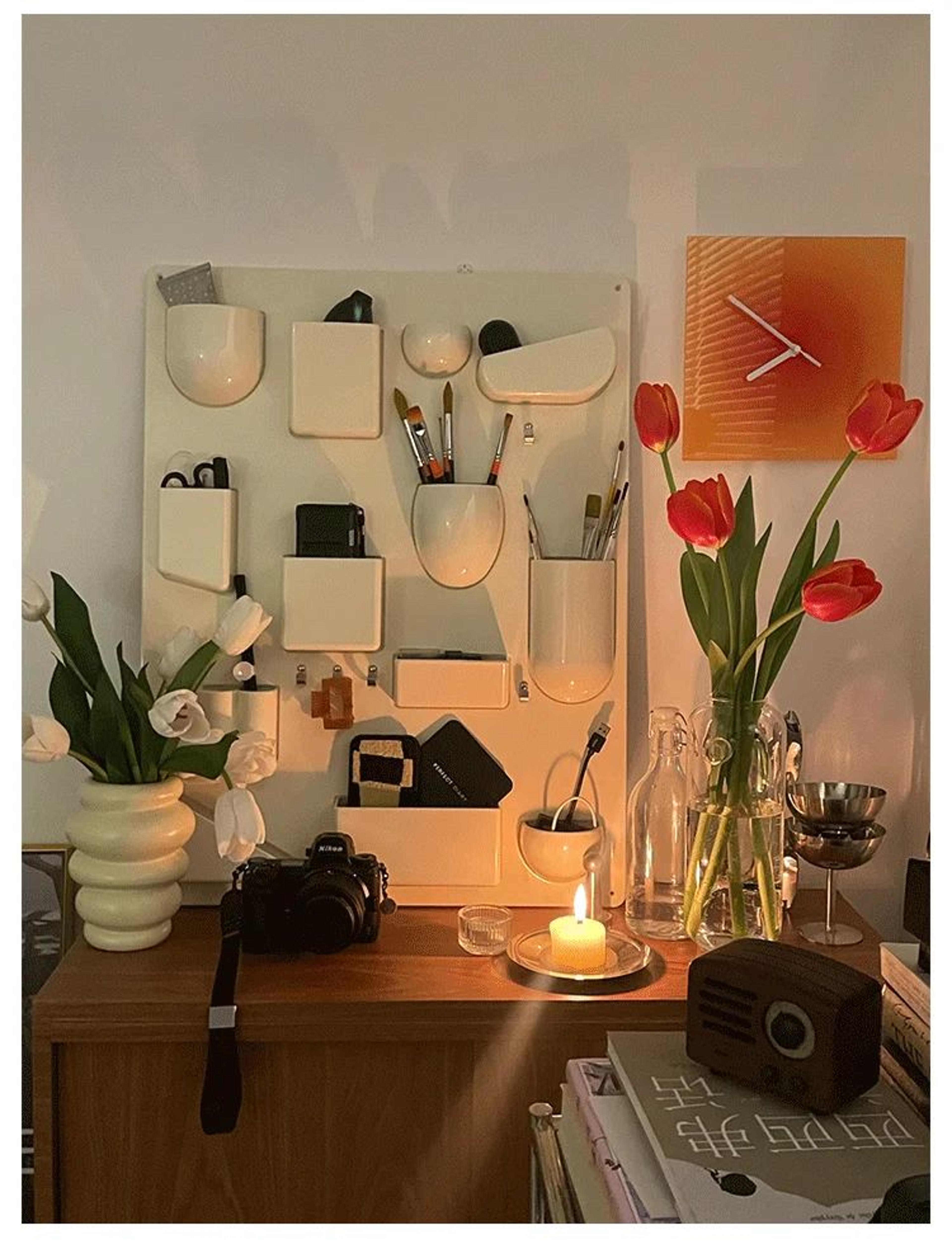 Wall Mounted Storage Rack With Adjustable Shelves And Hooks 9