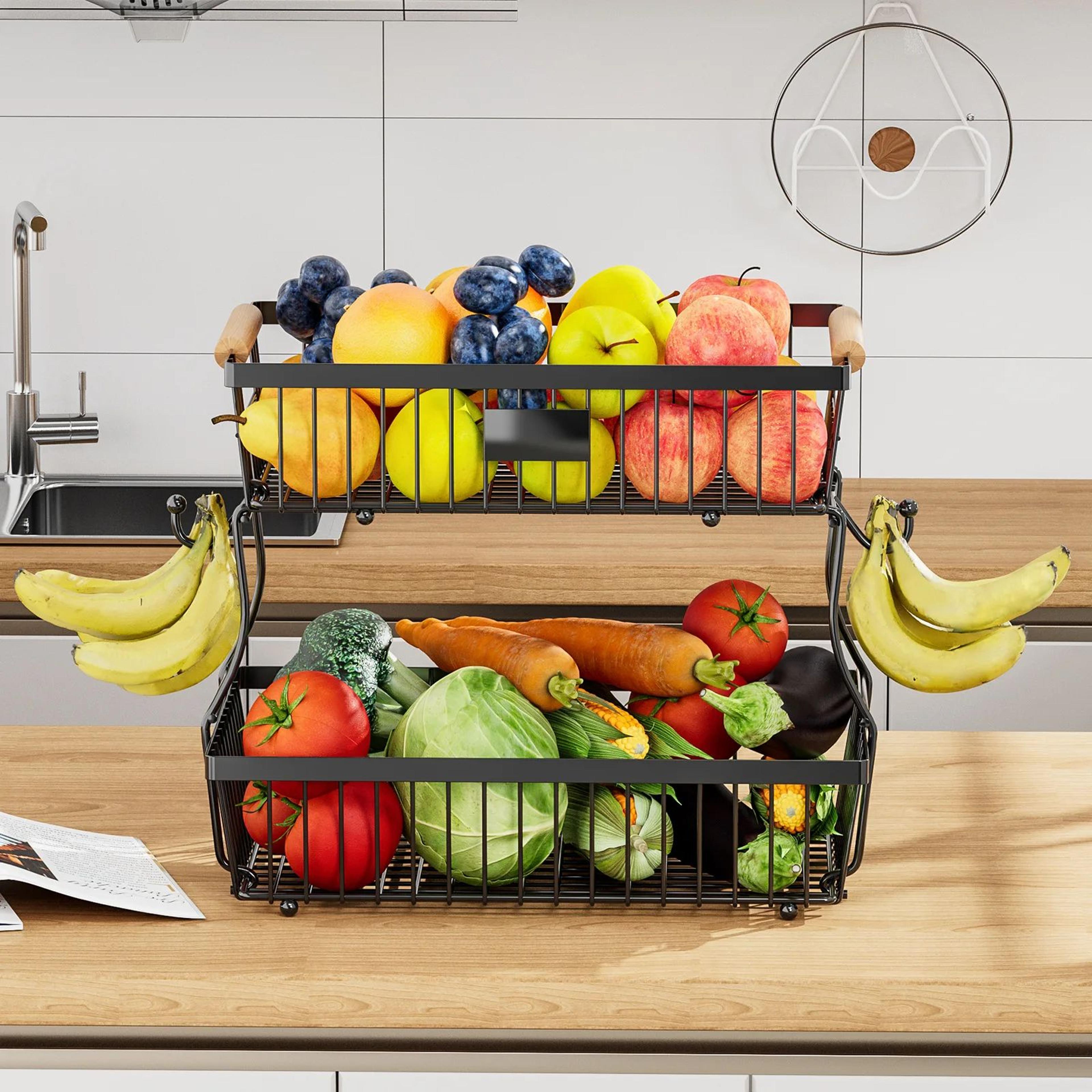 Double Layer Fruit And Vegetable Storage Rack 1