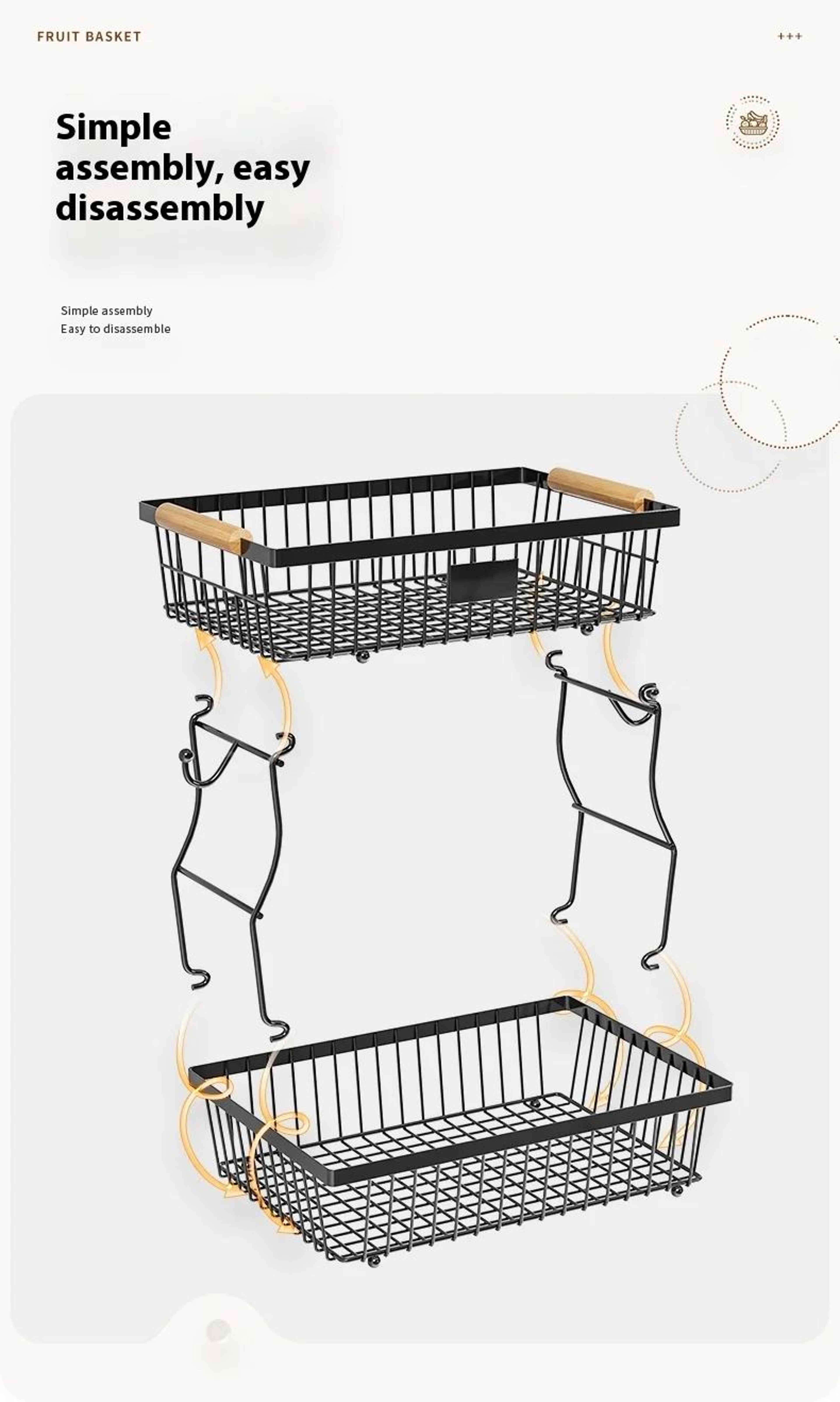 Double Layer Fruit And Vegetable Storage Rack 8