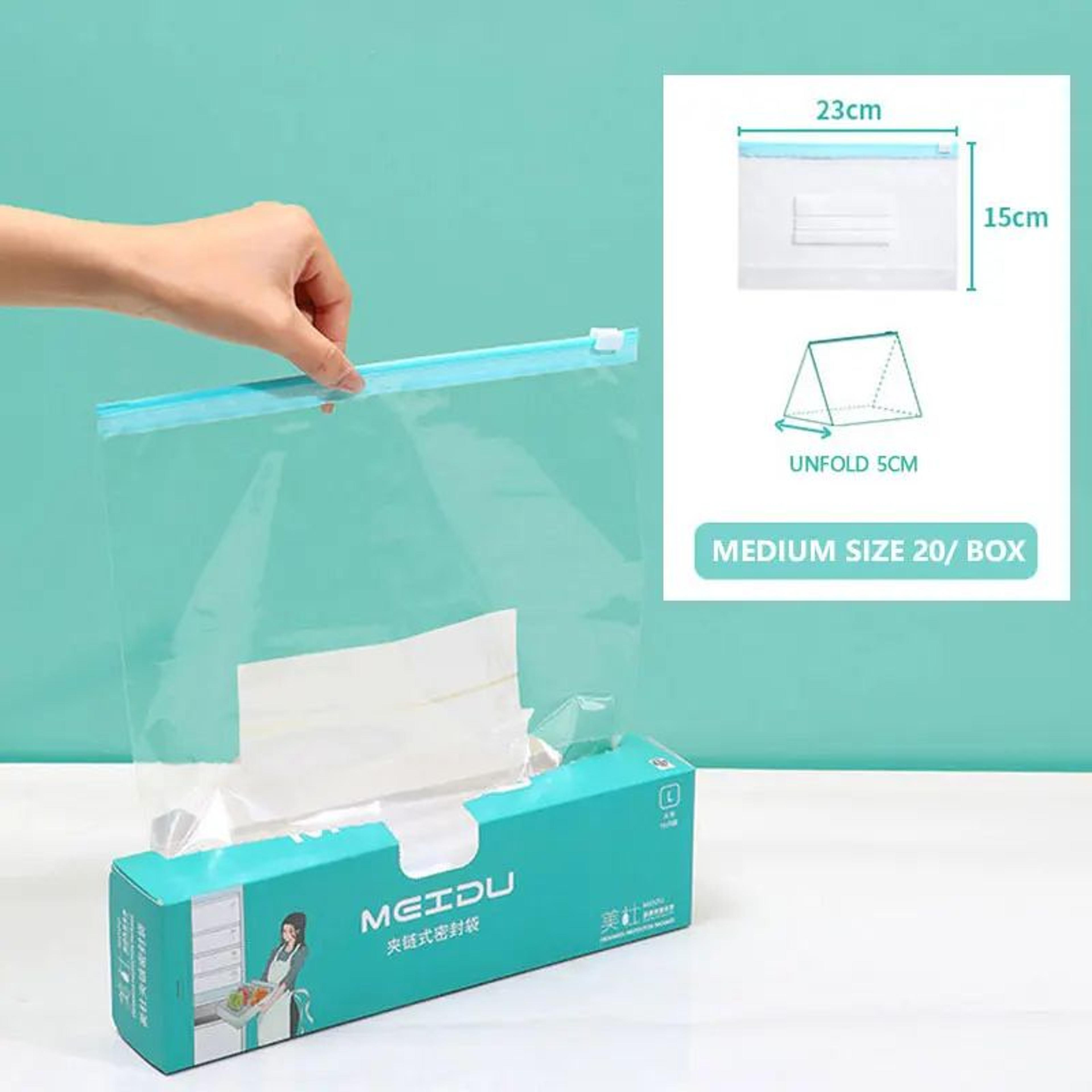 Reusable Food Grade Zip Lock Storage Bags Set 7