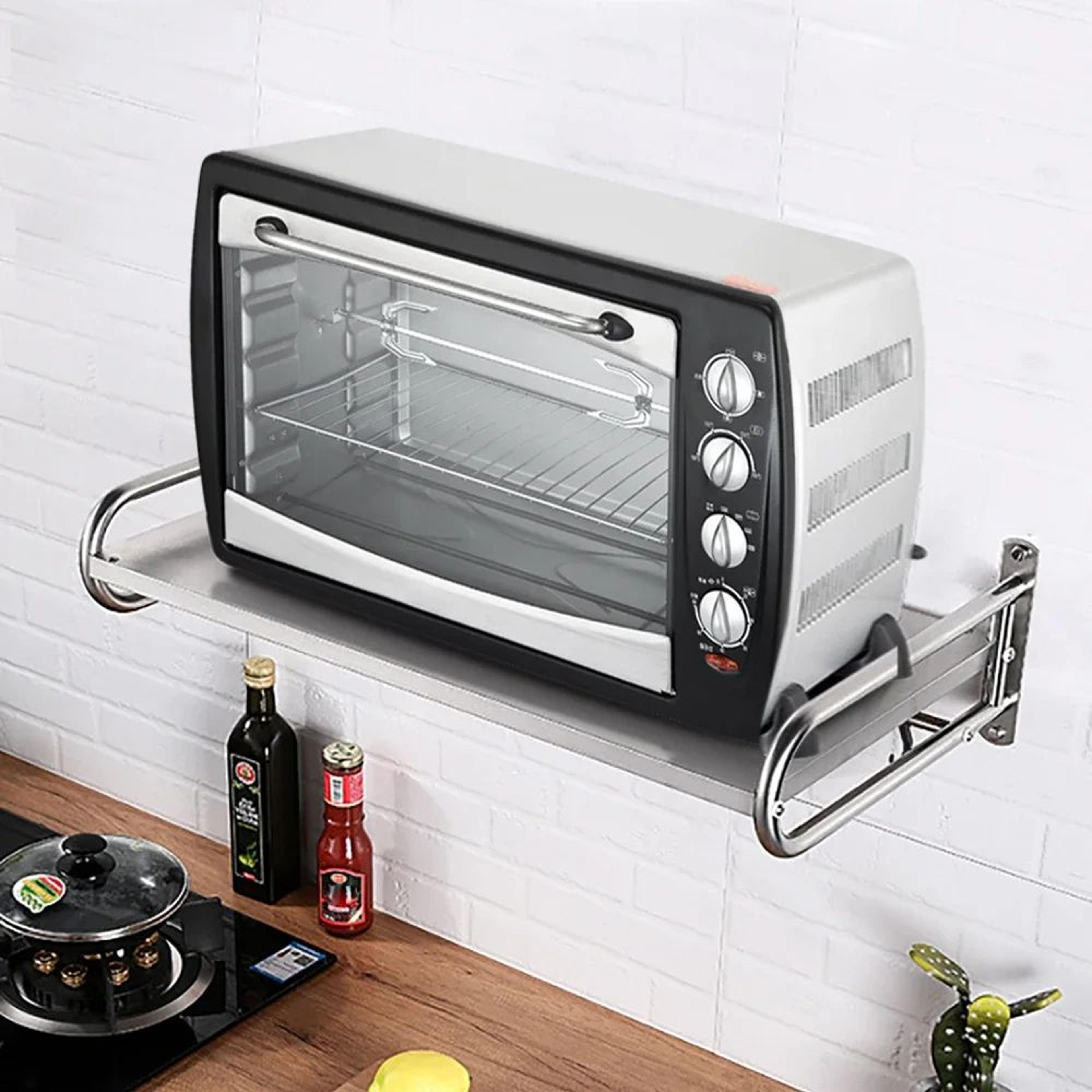 Stainless Steel Wall Mounted Microwave Oven Rack 2