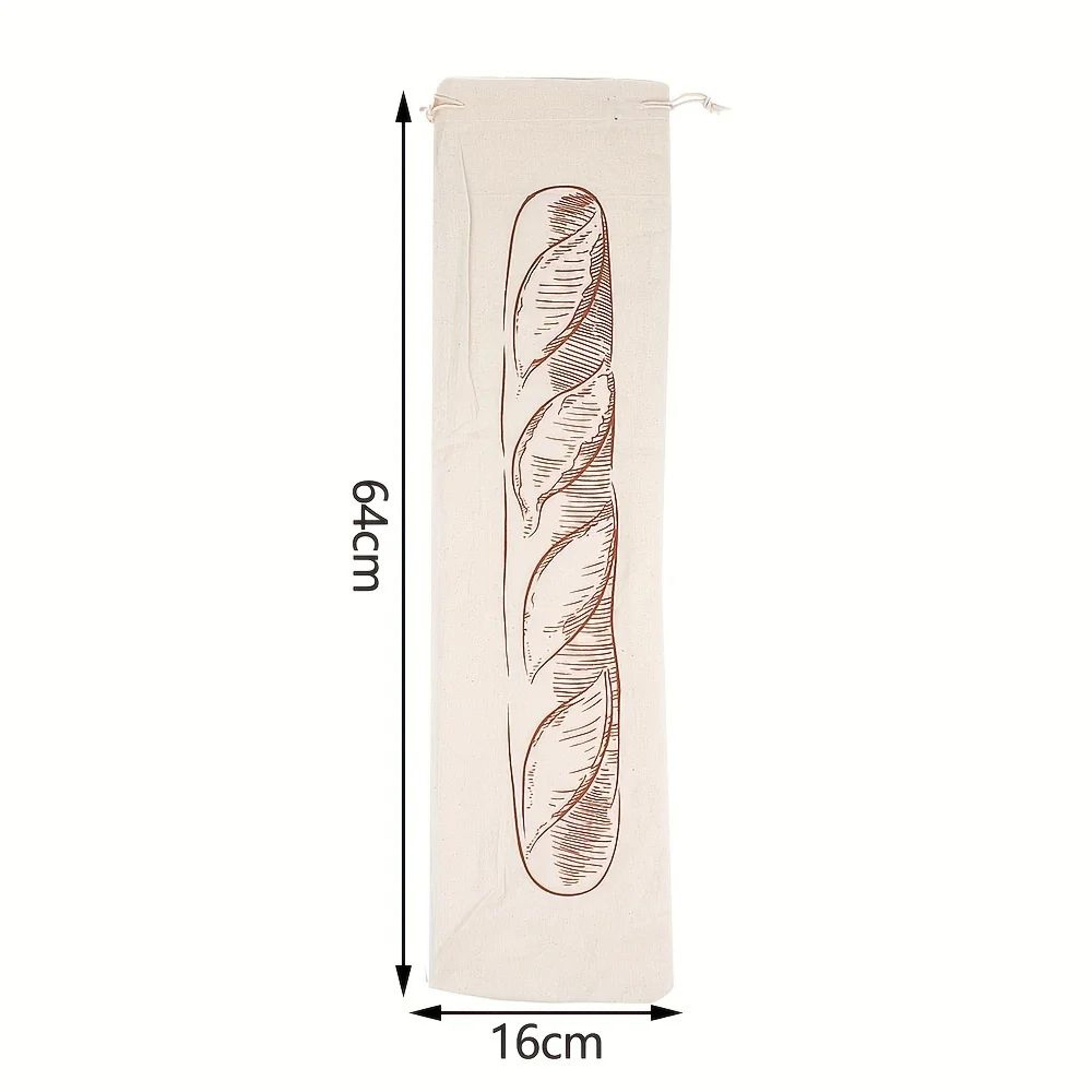 Reusable Linen Bread Storage Bag With Drawstring 5