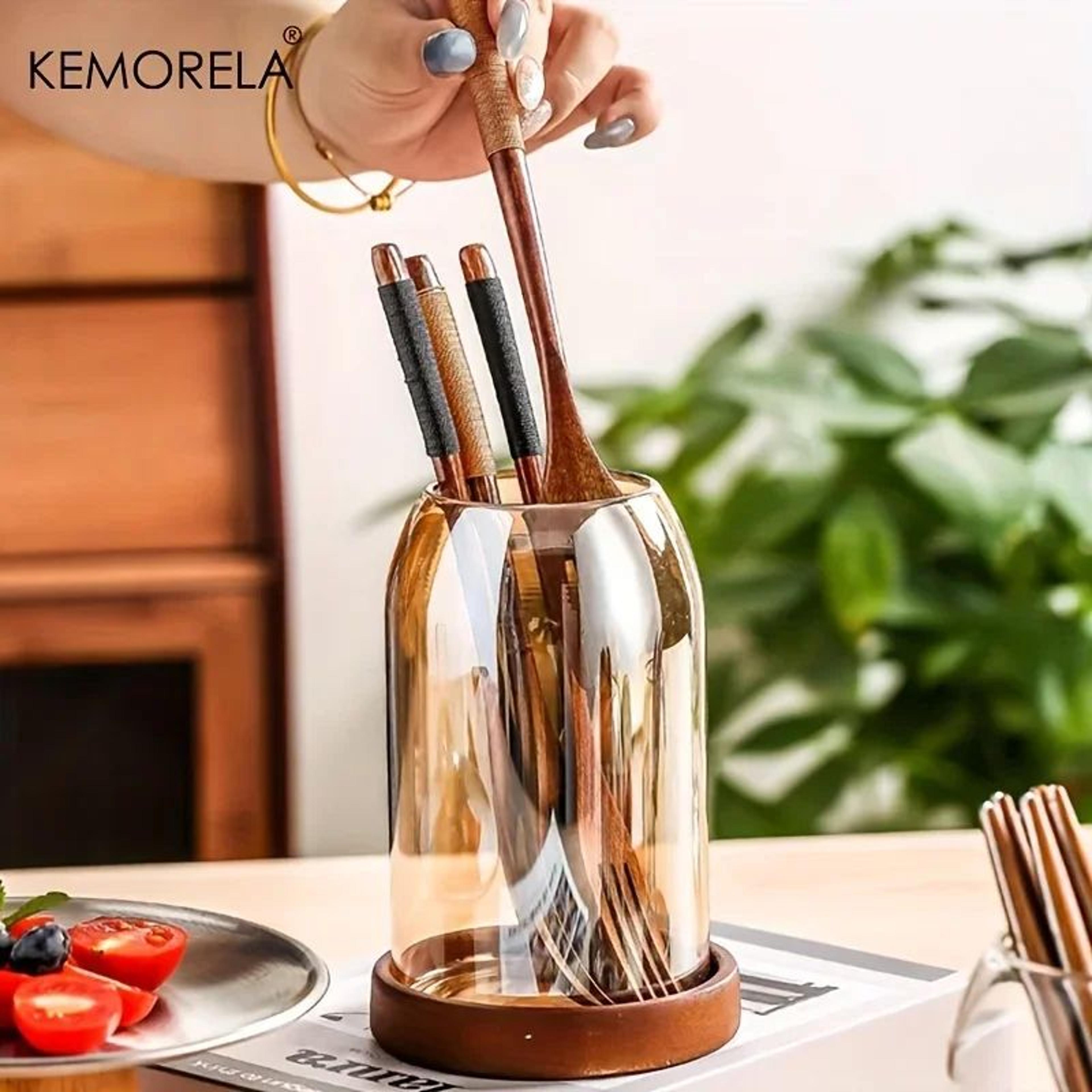 KEMORELA Tableware Storage Jar With Drip Tray 3