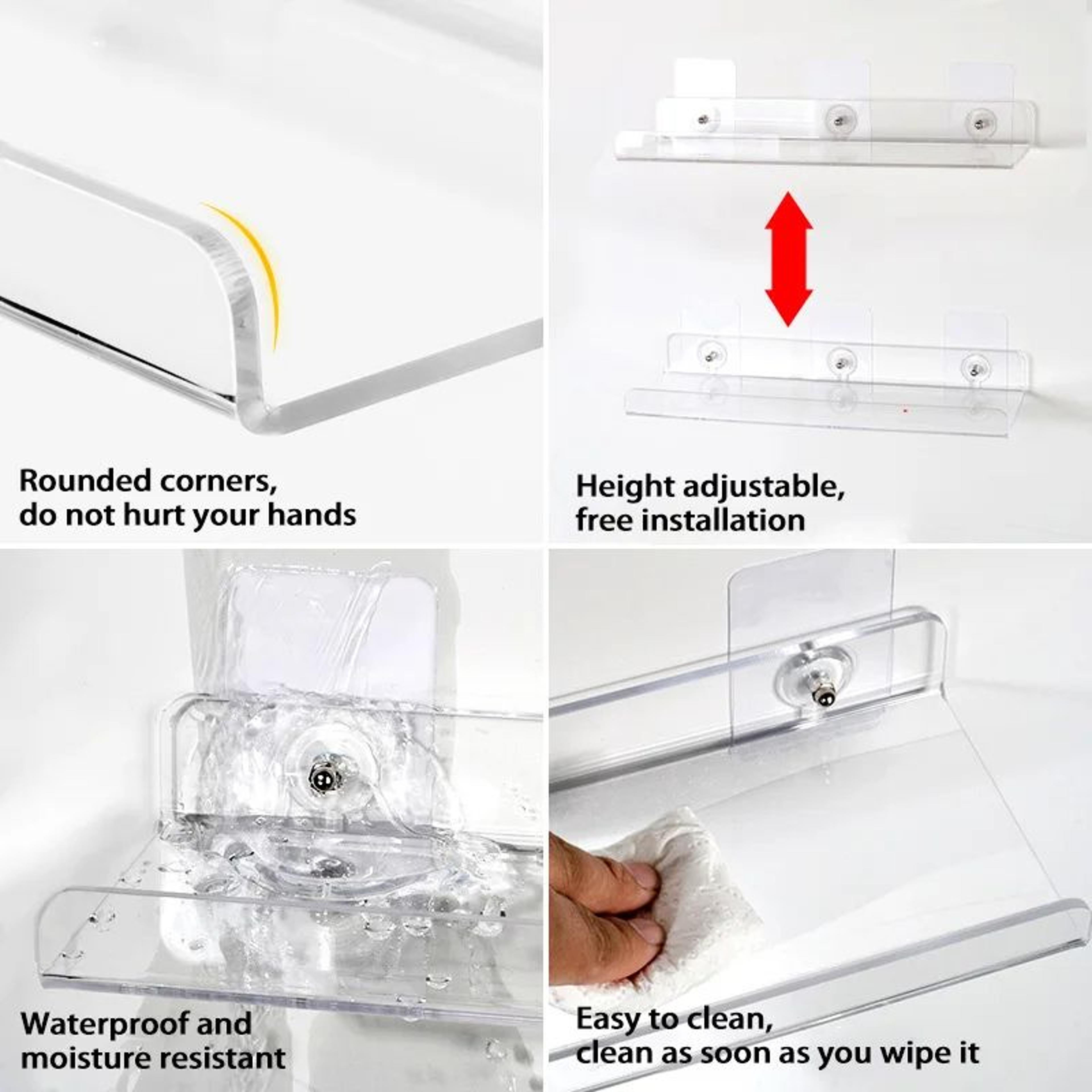 Self Adhesive Wall Mounted Storage Shelf Organizer 3