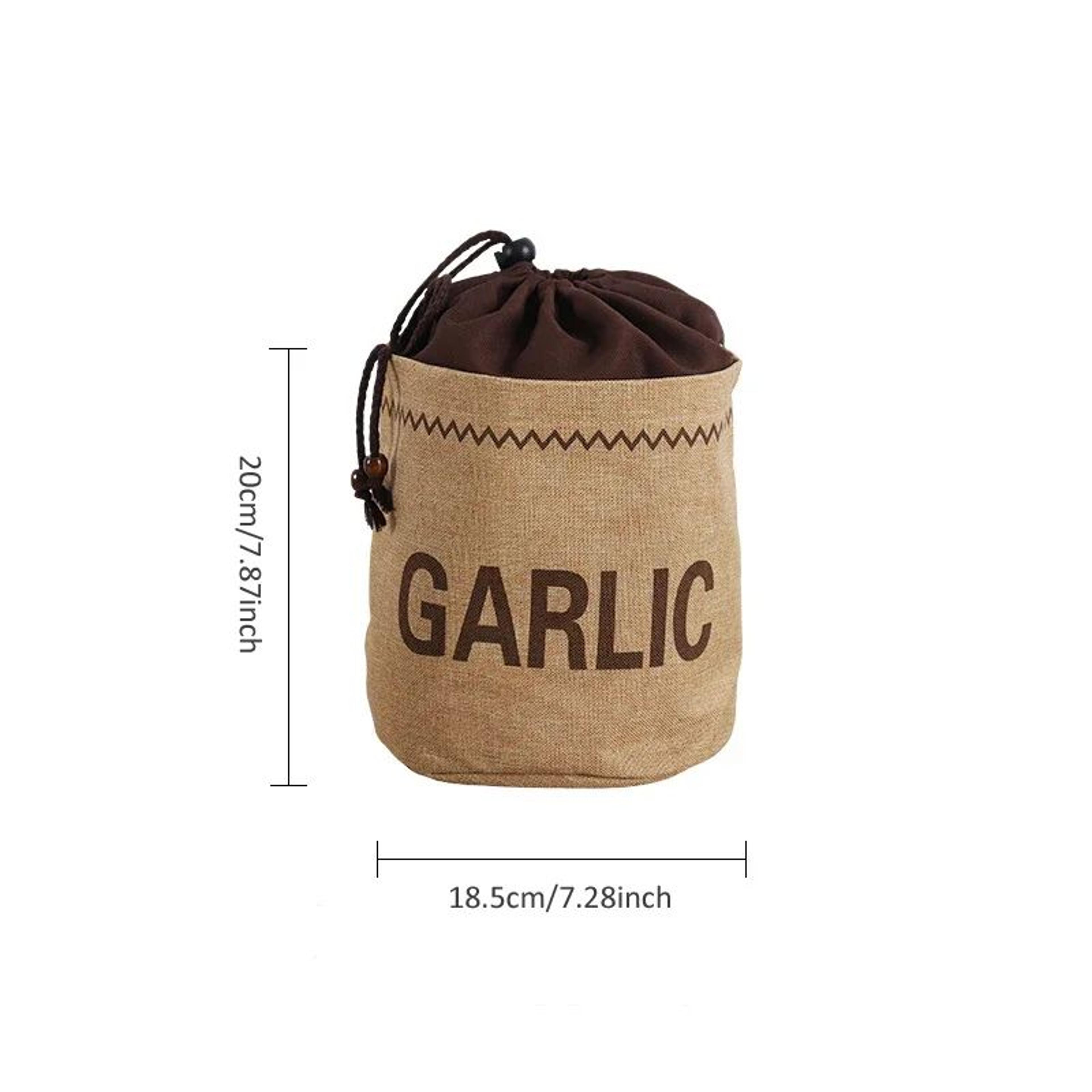 Reusable Hessian Drawstring Vegetable Storage Bag 10