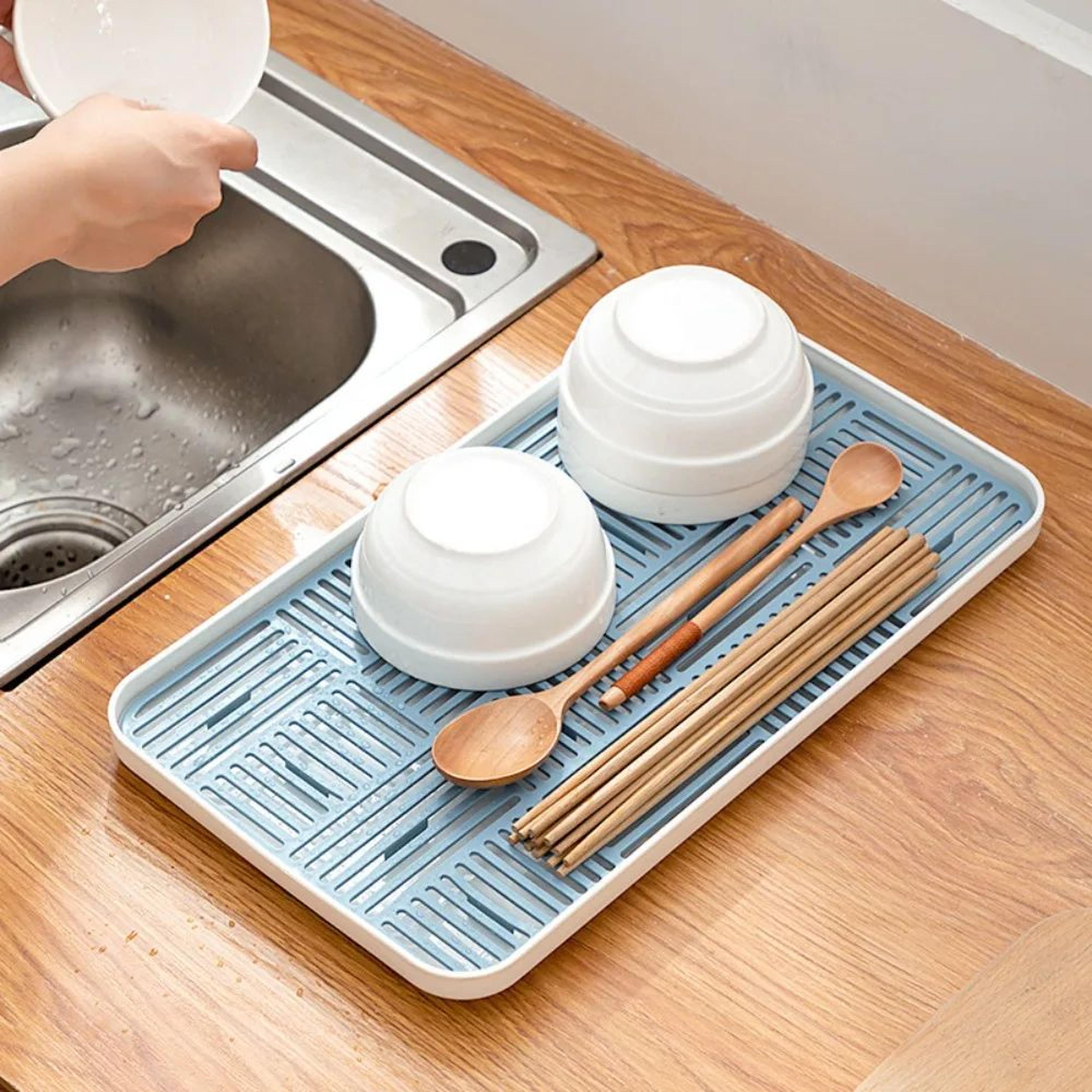 Double Layer Detachable Dish Drainer Tray 4