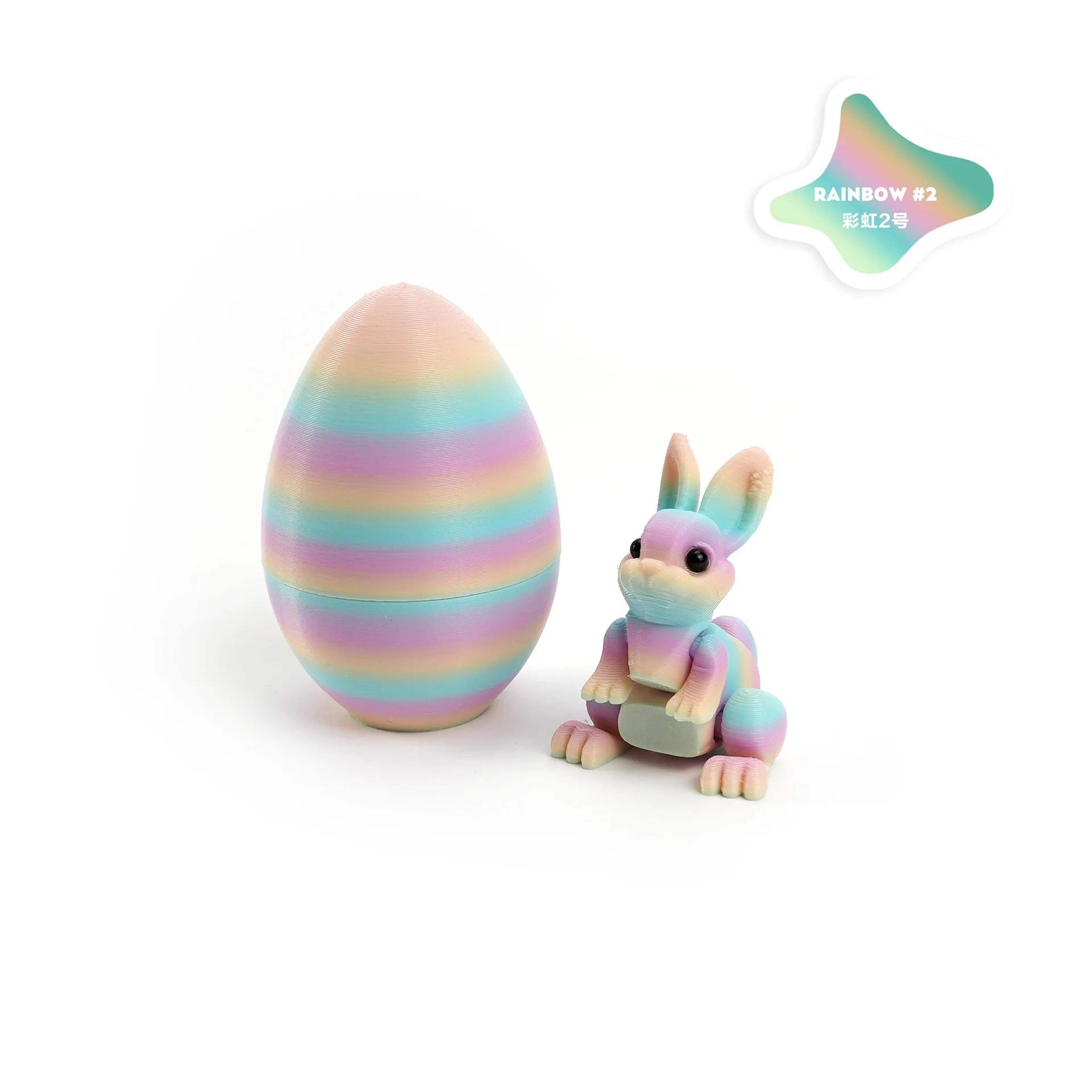 3D Printed Easter Rabbit Egg Ornament 7