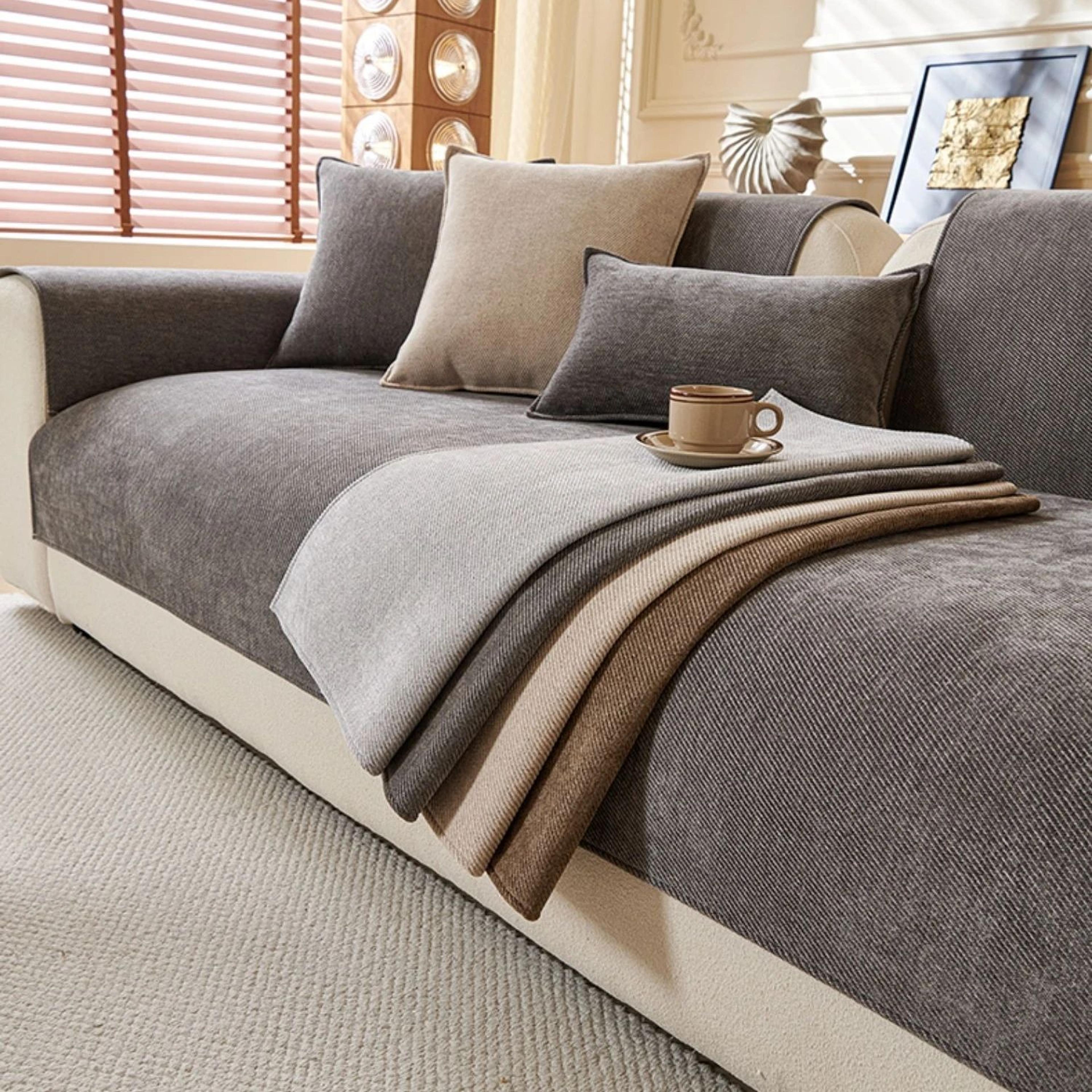 Chenille Anti Slip Sofa Cover 0