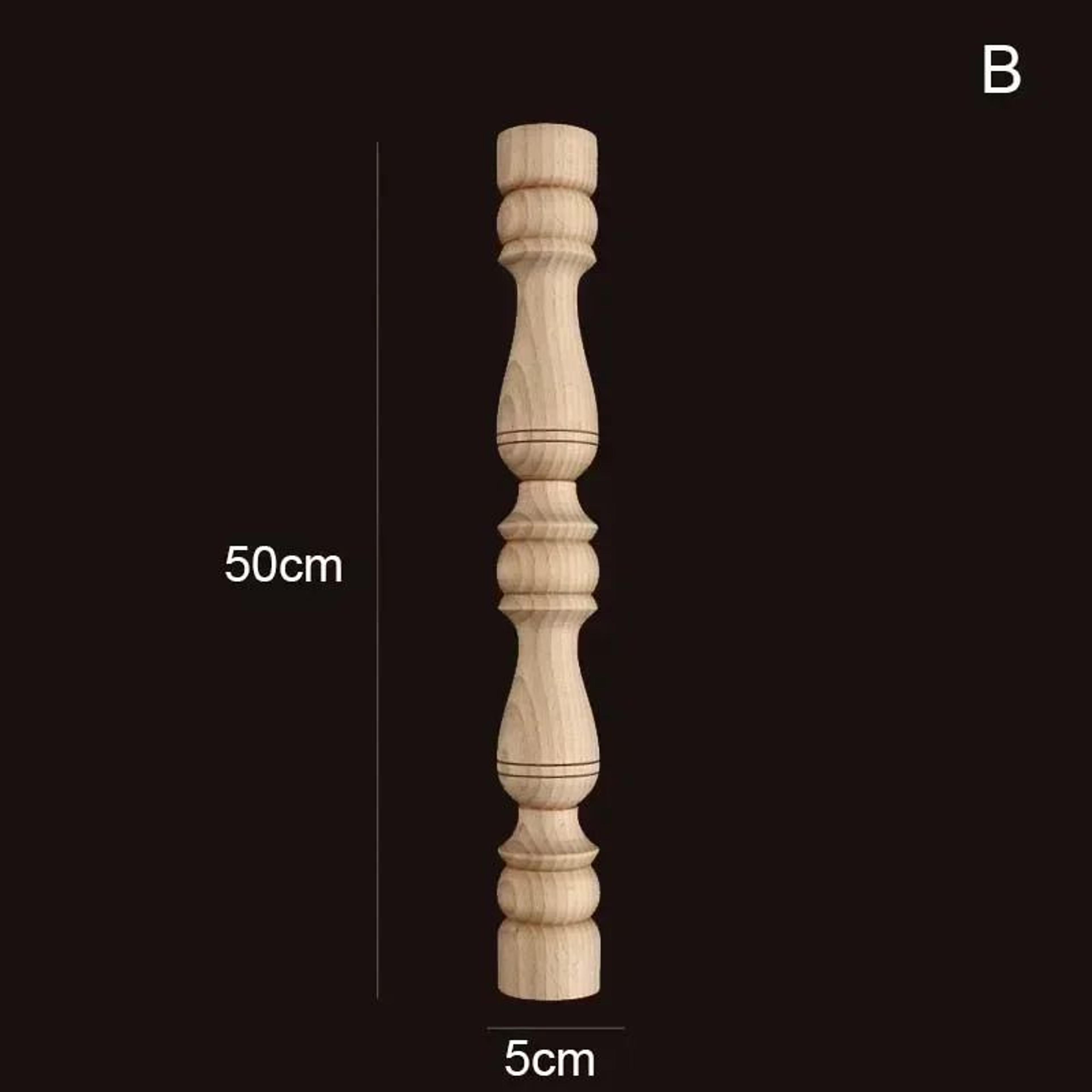 Vintage Wood Carved Spindle Column 18