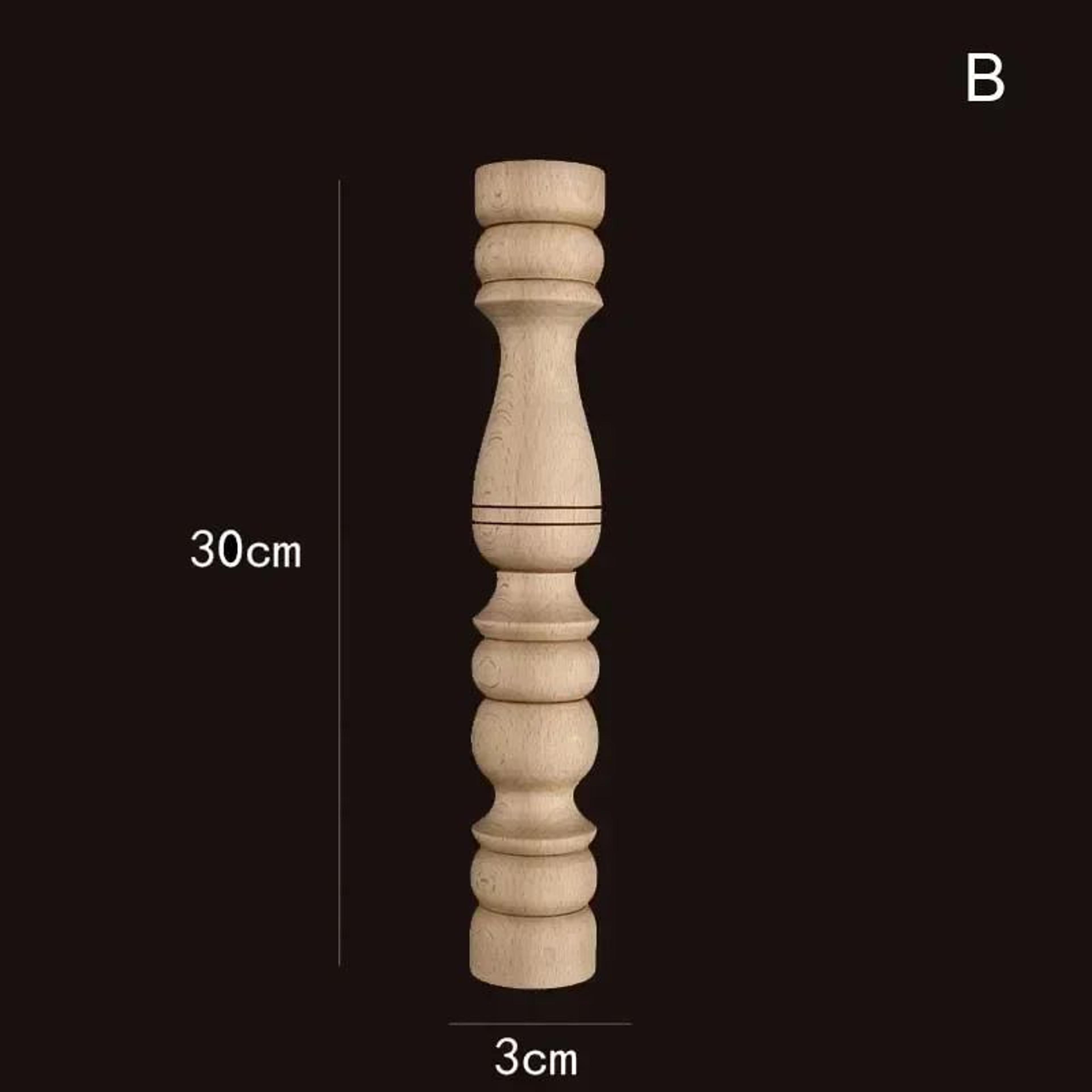 Vintage Wood Carved Spindle Column 9