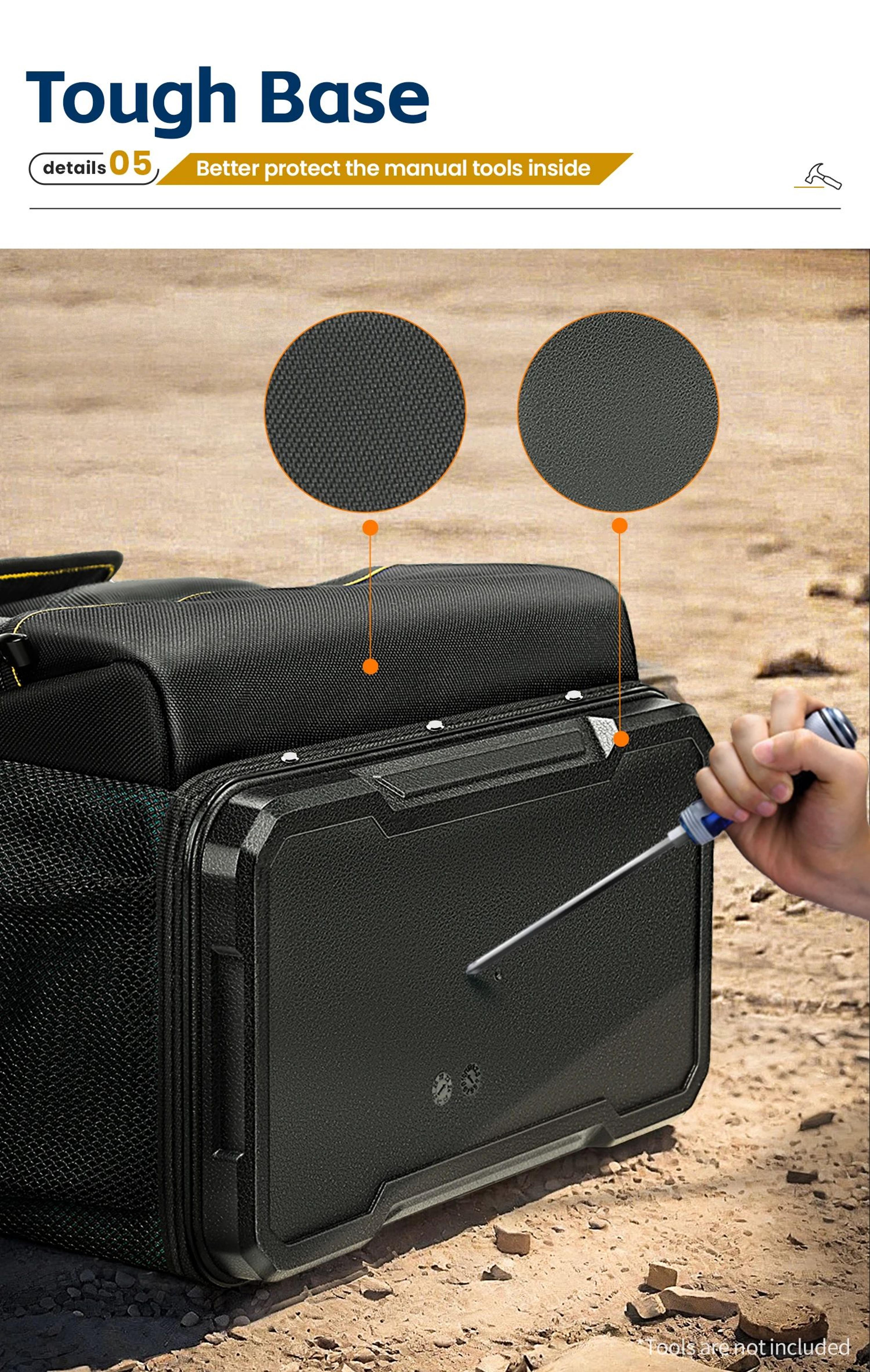 Heavy Duty Multifunction Tool Backpack With Rubber Base 10