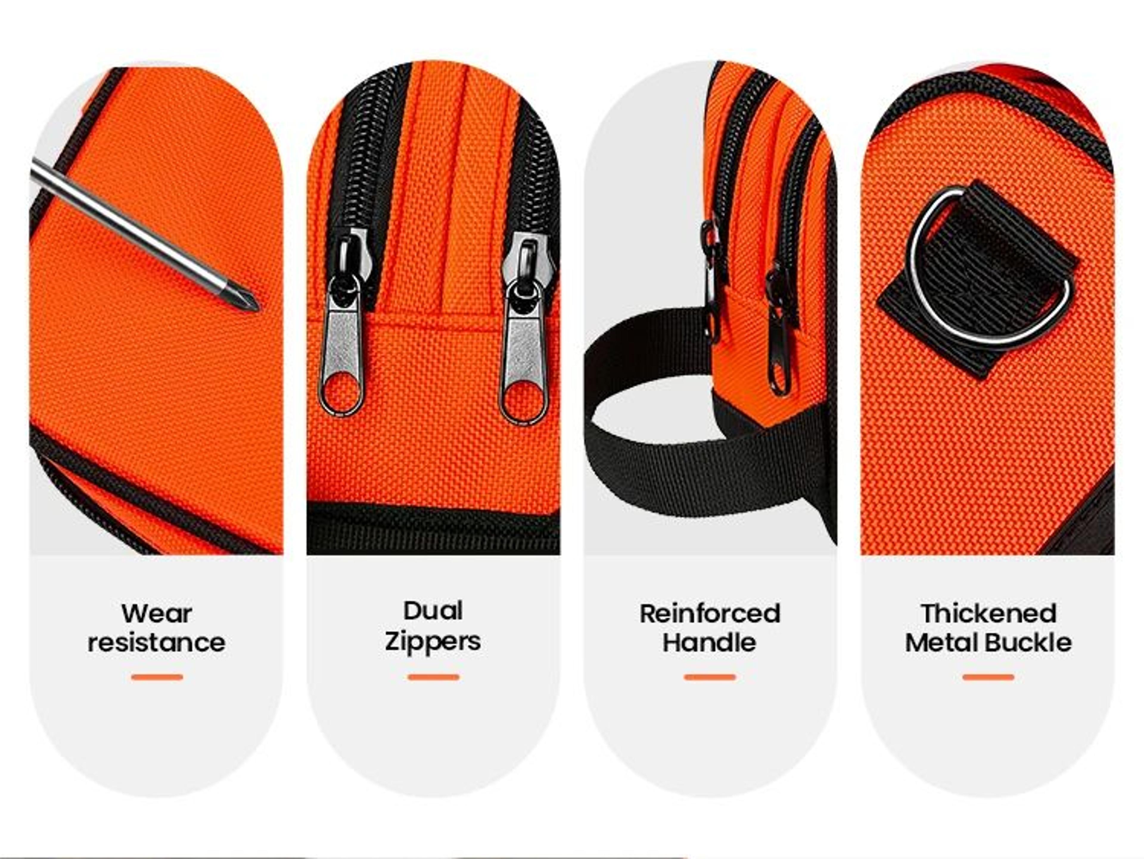 Compact Double Zip Tool Storage Pouch 8