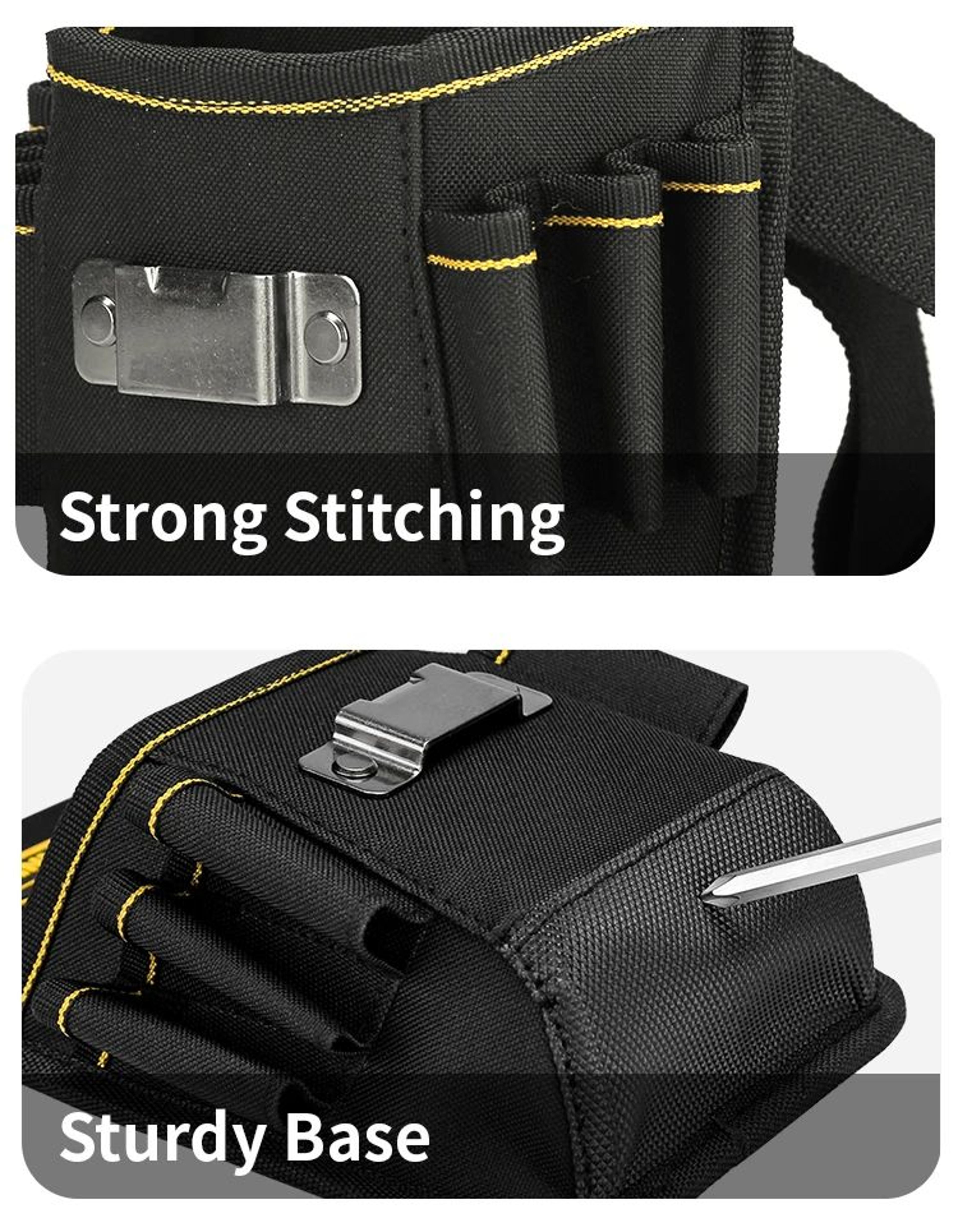 Tool Belt Set With Electrician Tool Pouch And Belt Clip 9