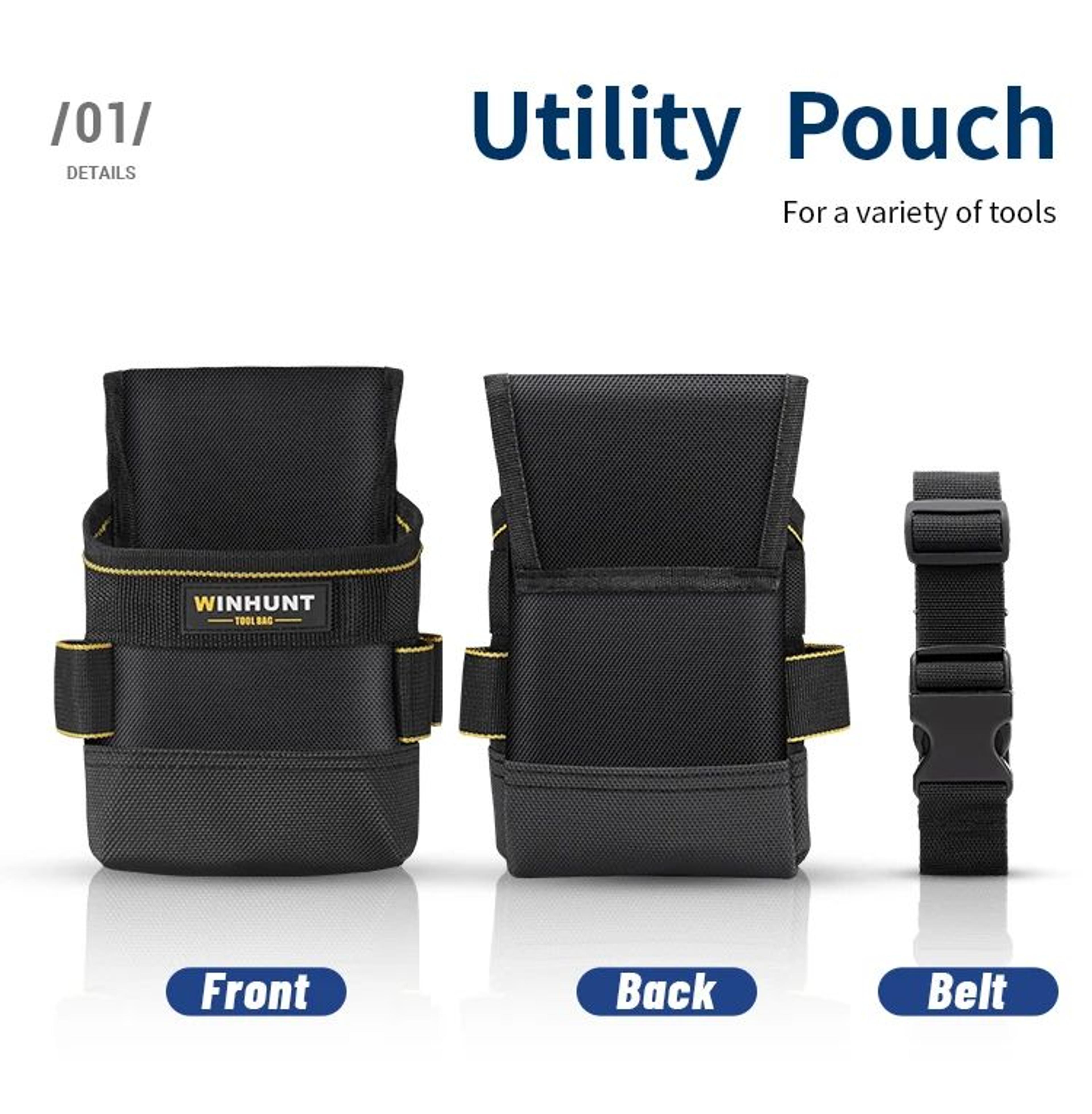 Multifunction Tool Pouch With Adjustable Belt For Electricians And DIY 6