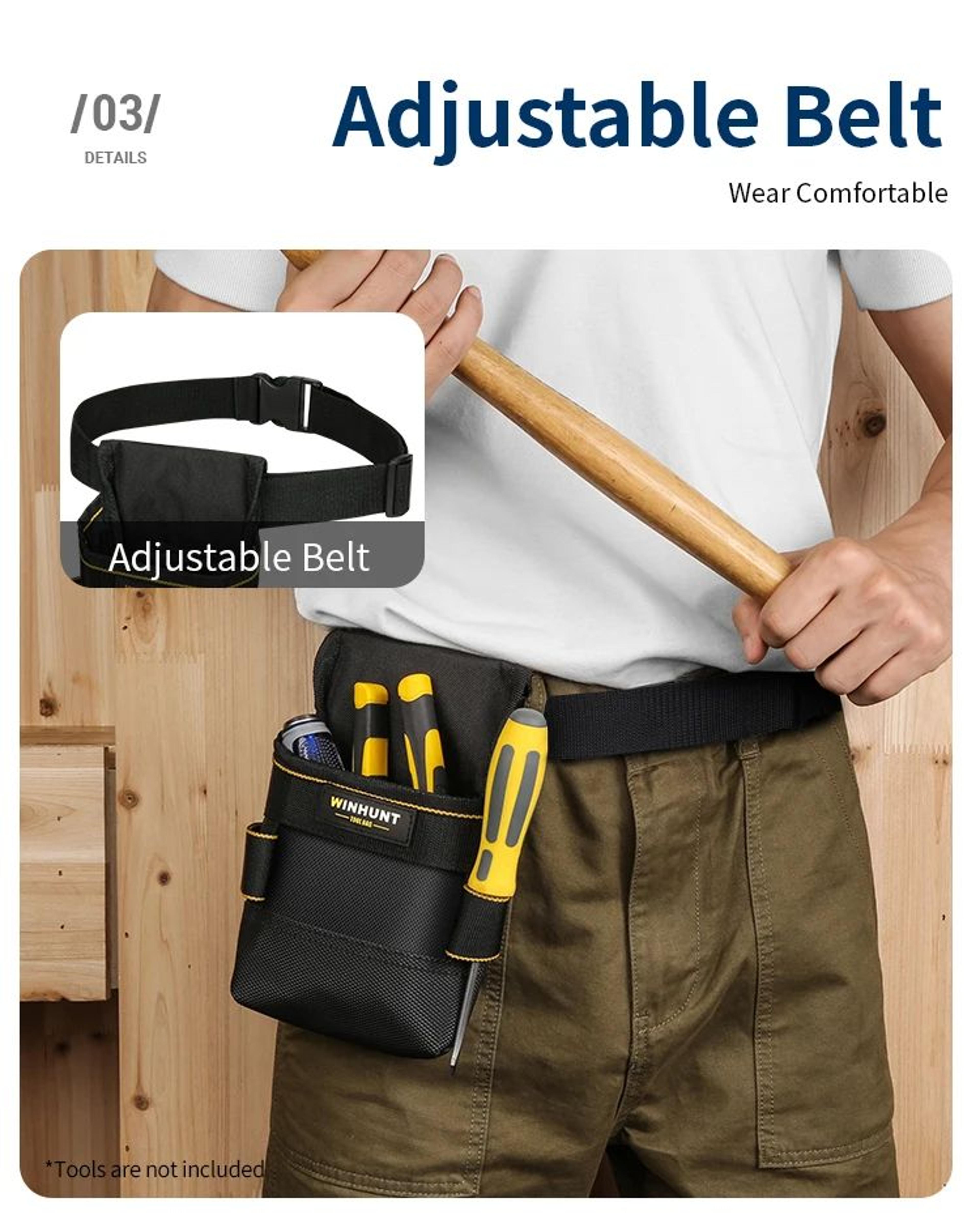 Multifunction Tool Pouch With Adjustable Belt For Electricians And DIY 9