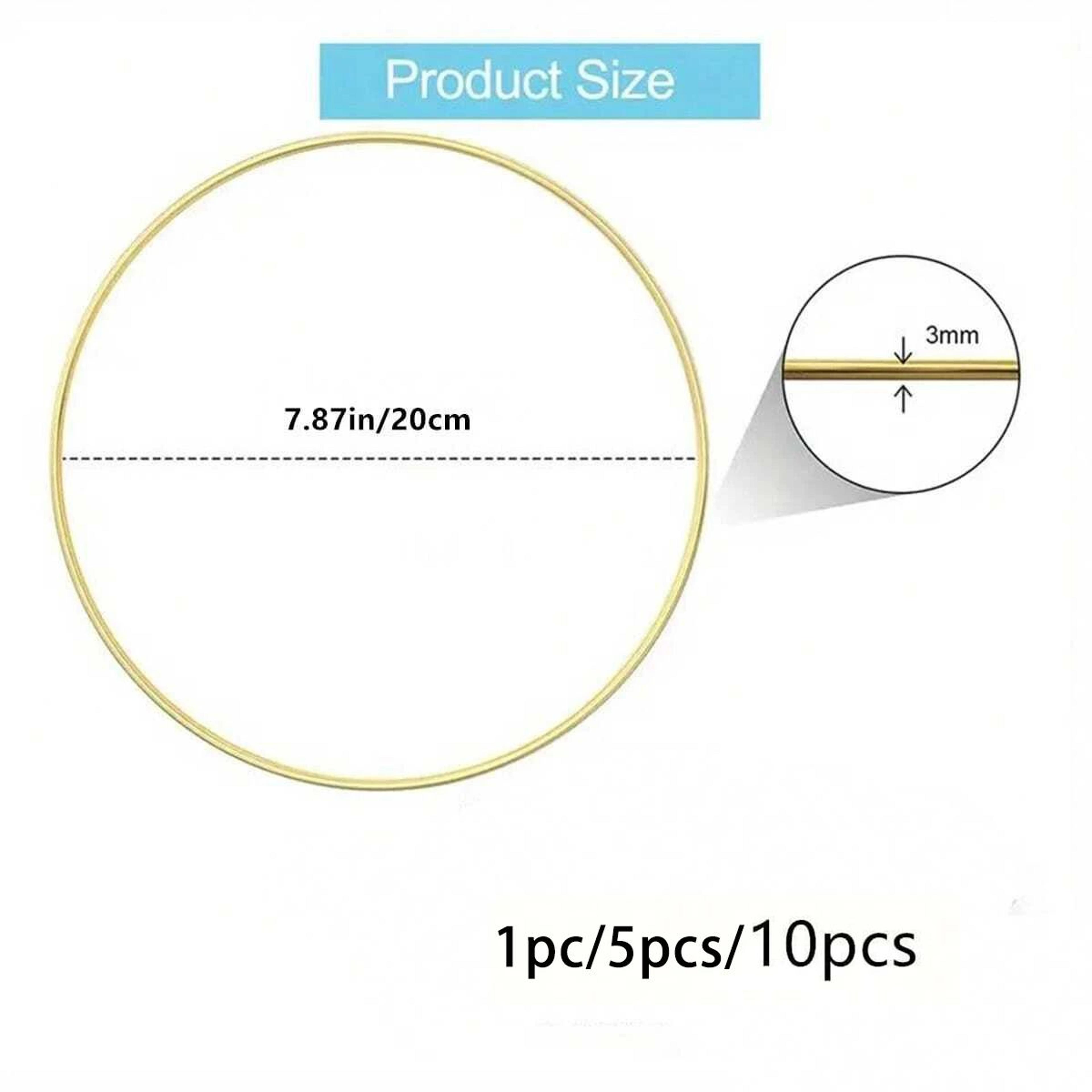 Gold Metal Hoop Rings For DIY Wreaths And Wall Decor 2