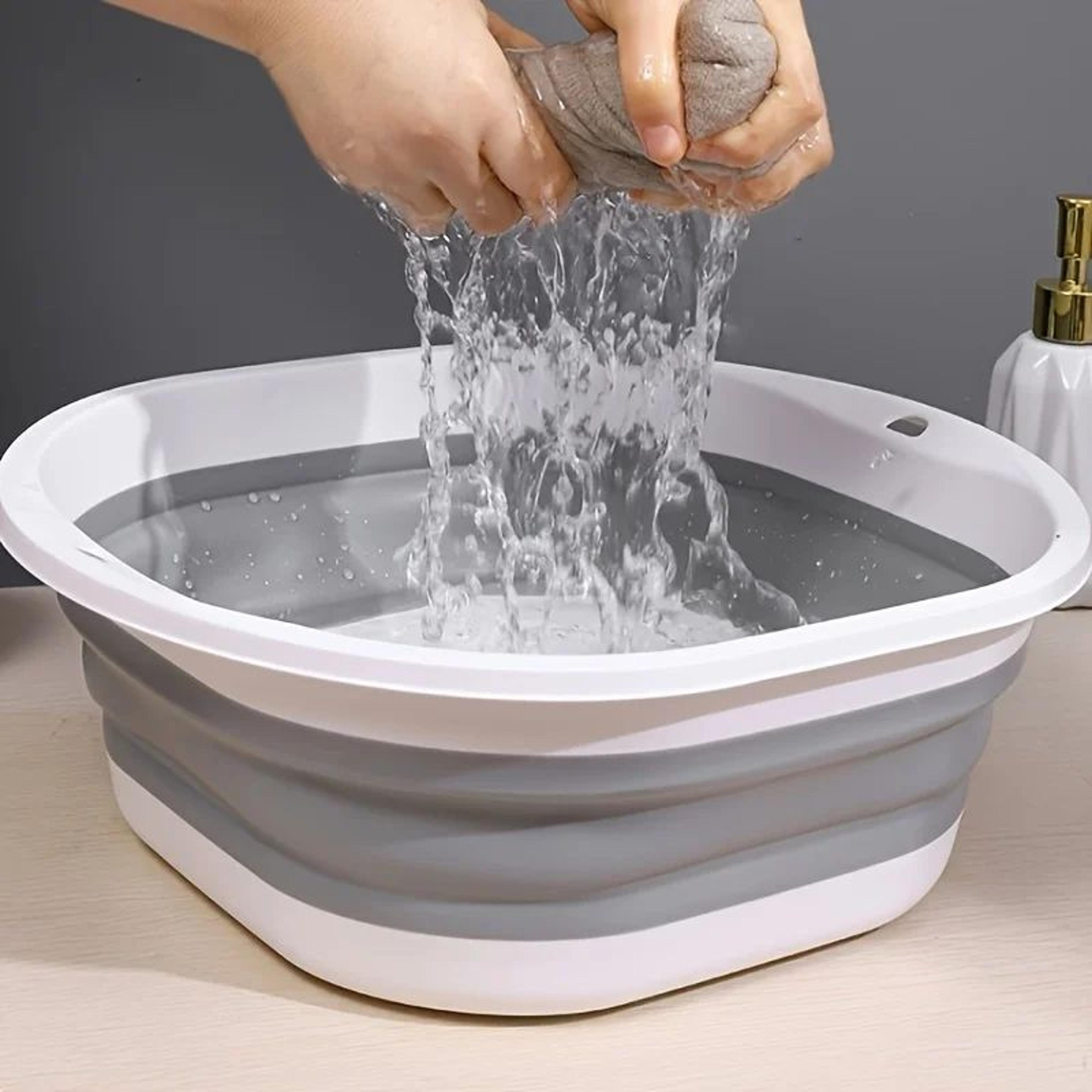 Portable Foldable Silicone Foot Bath Basin 1