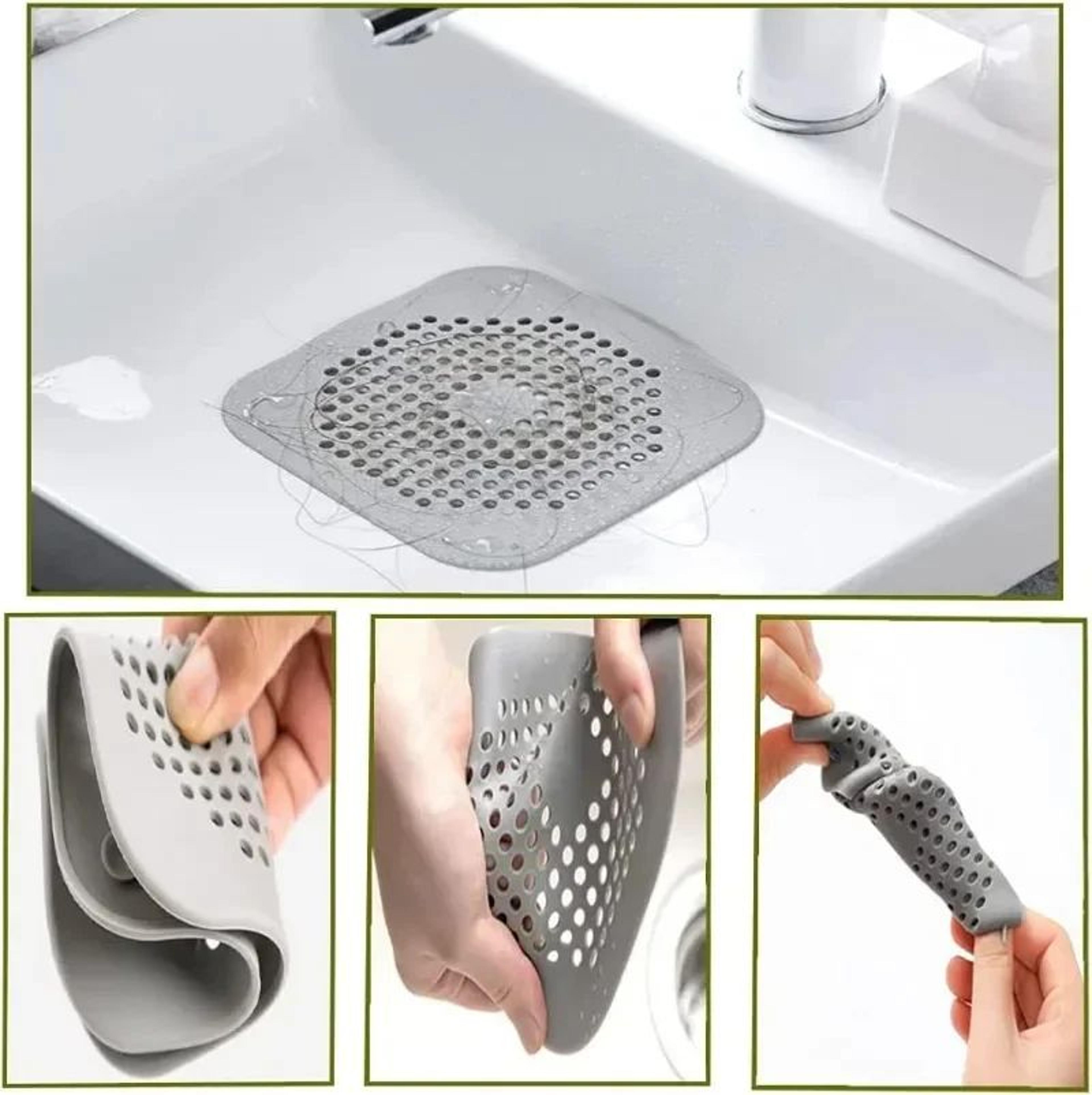 Silicone Sink Drain Stopper And Hair Catcher Strainer 11