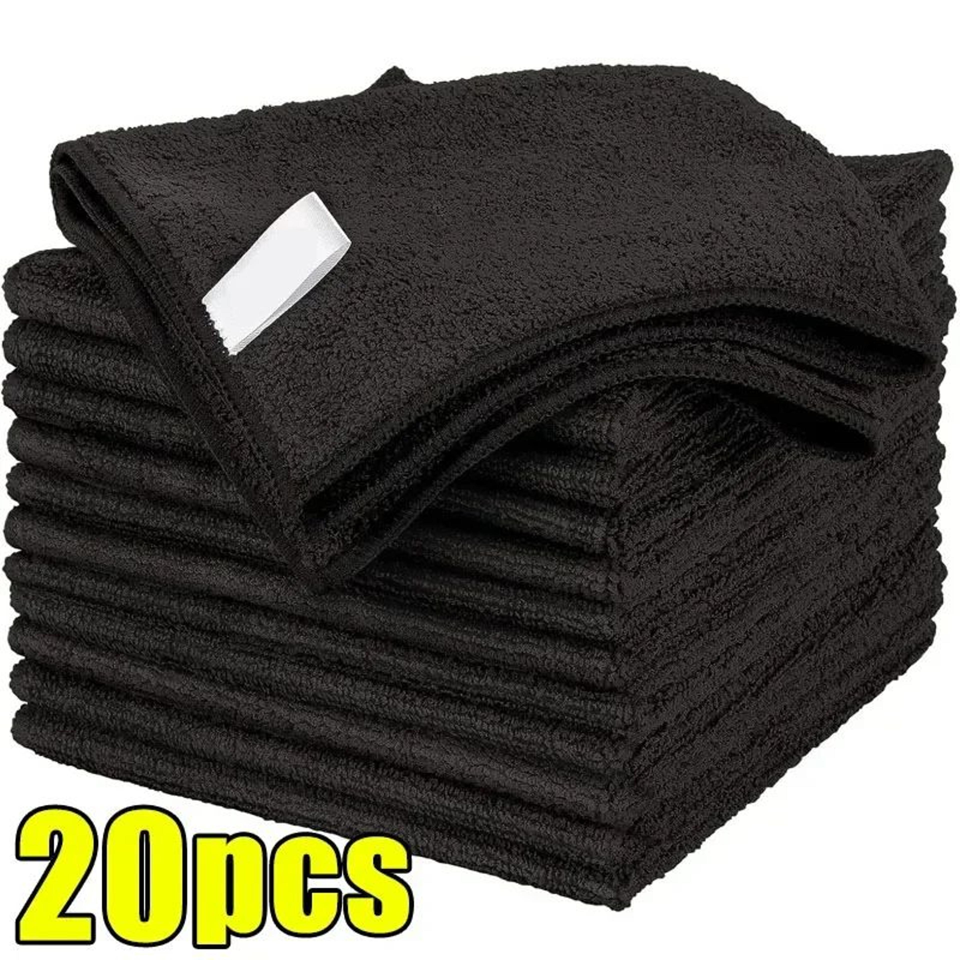 Black Microfiber Cleaning Cloth For Home And Car 14