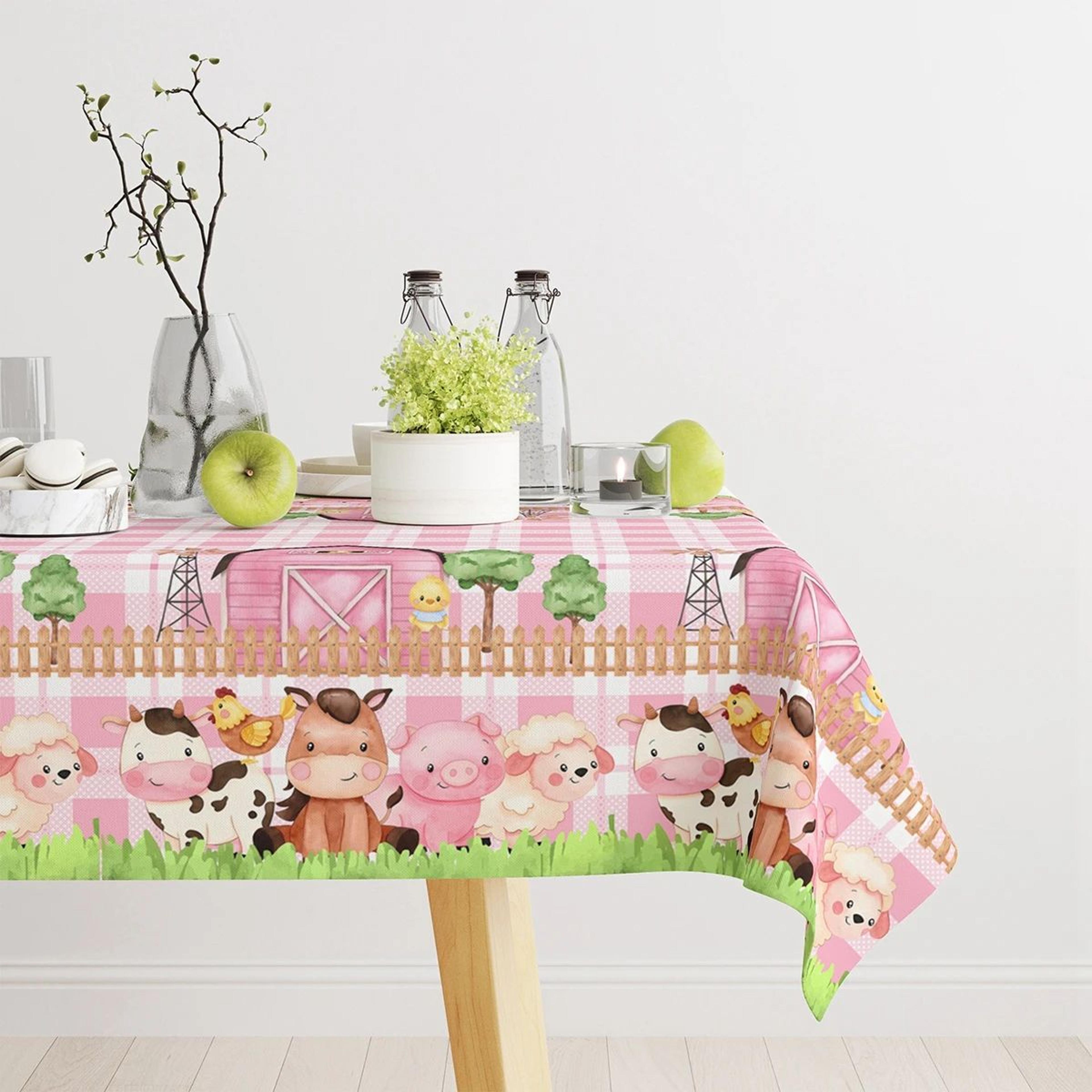 Farm Animal Party Tablecloth For Birthday And Baby Shower 4