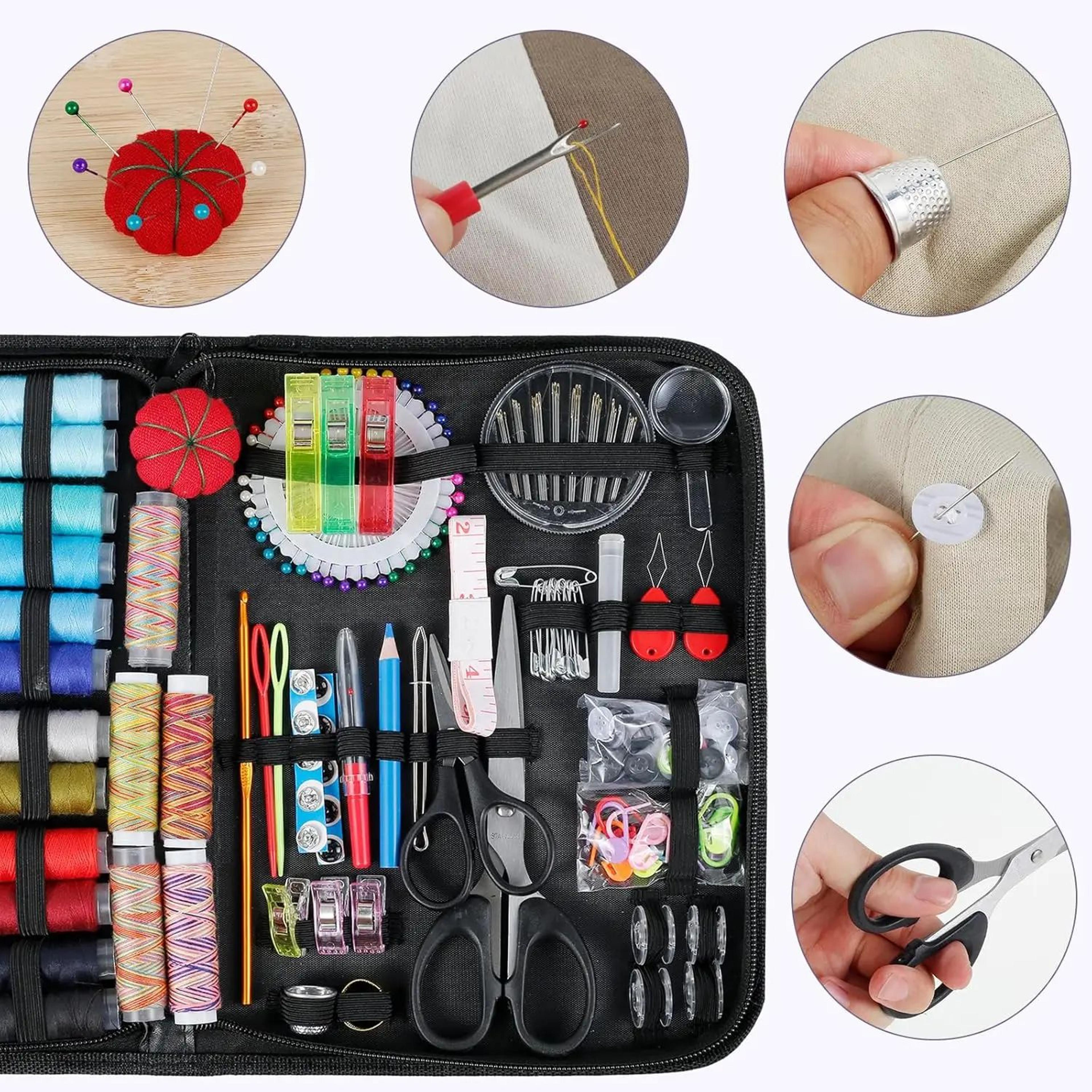 Portable Sewing Kit With Threads And Repair Tools 8