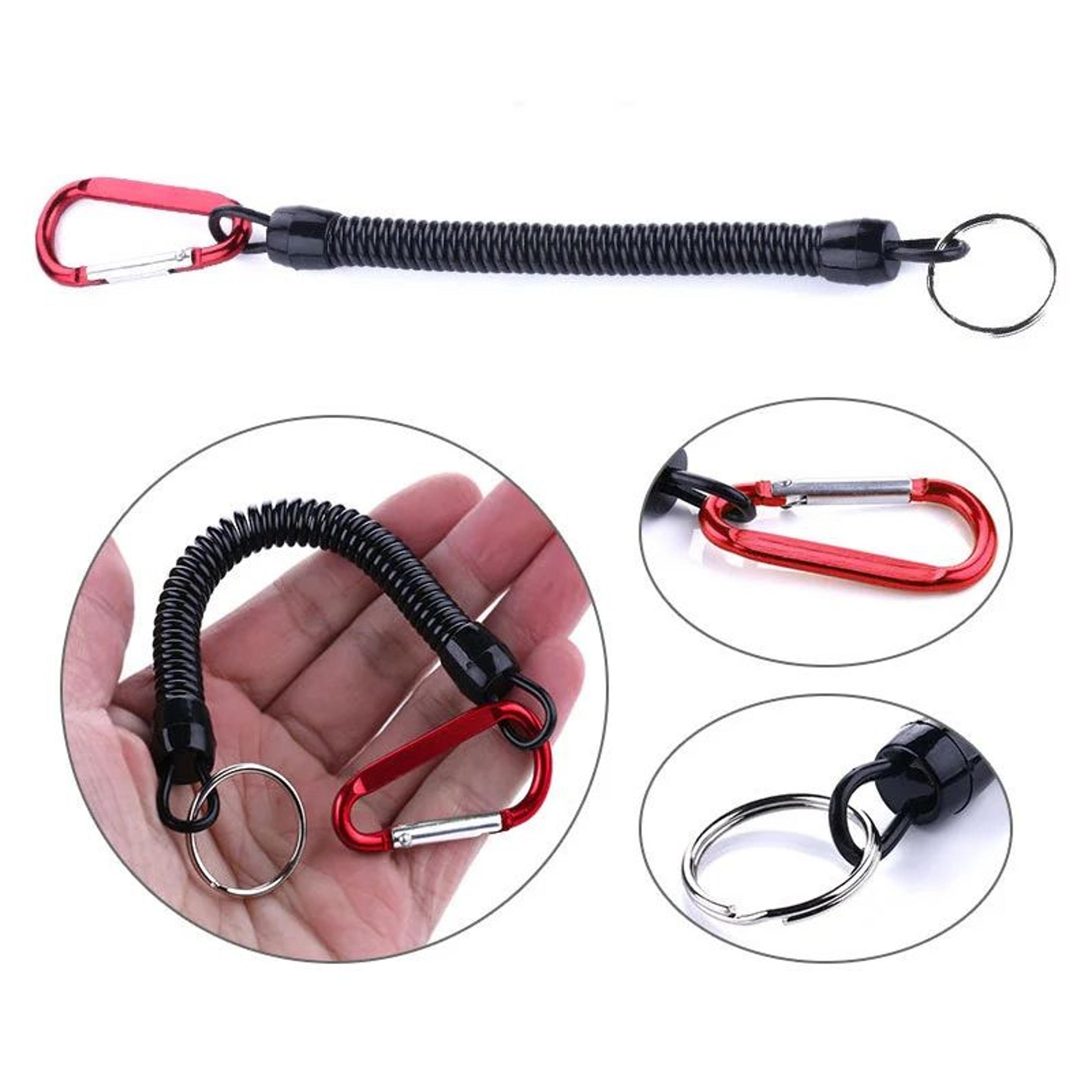 Retractable Fishing Lanyard With Carabiner 3 Pack 3