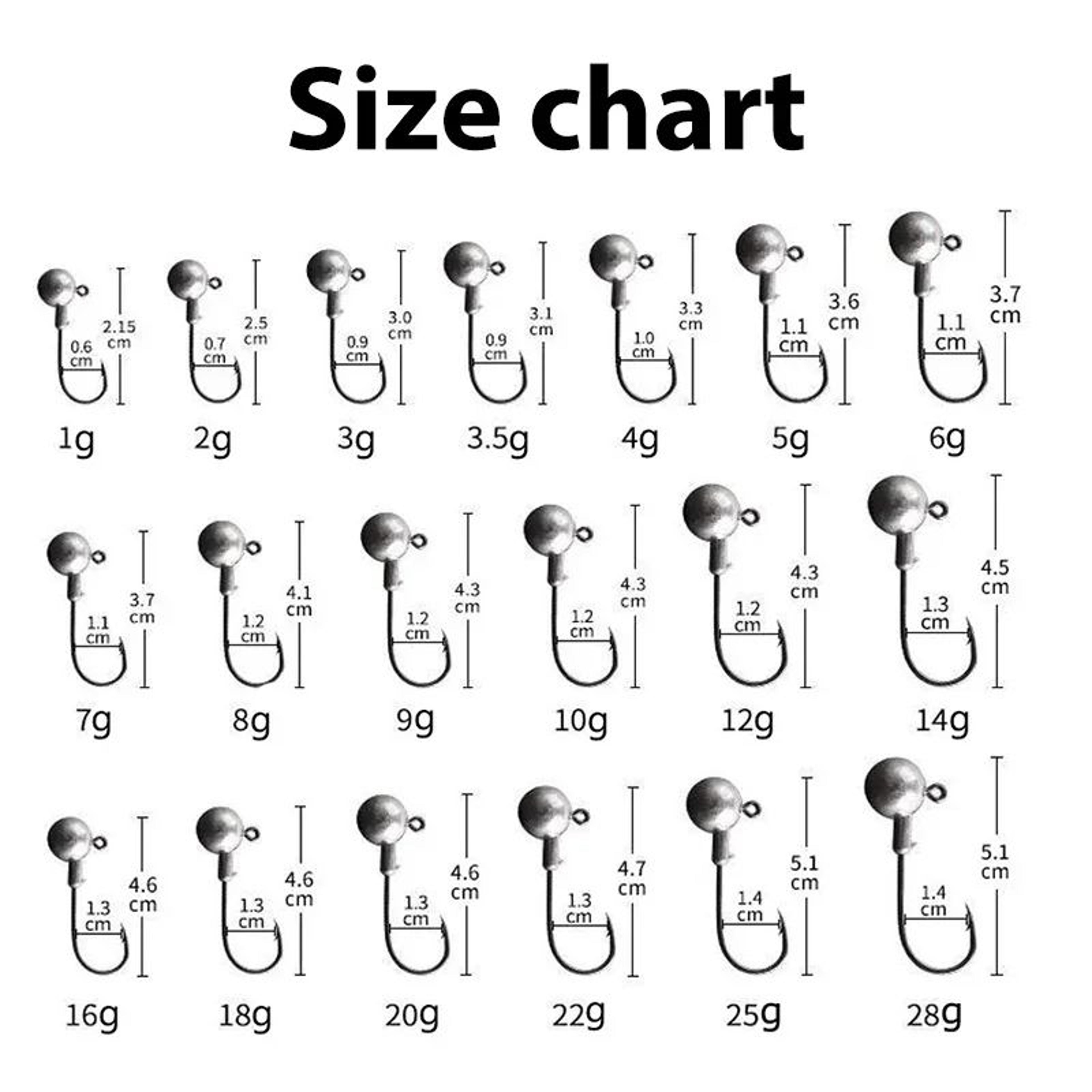 High Carbon Steel Jig Head Fishing Hooks 20 Pieces 1
