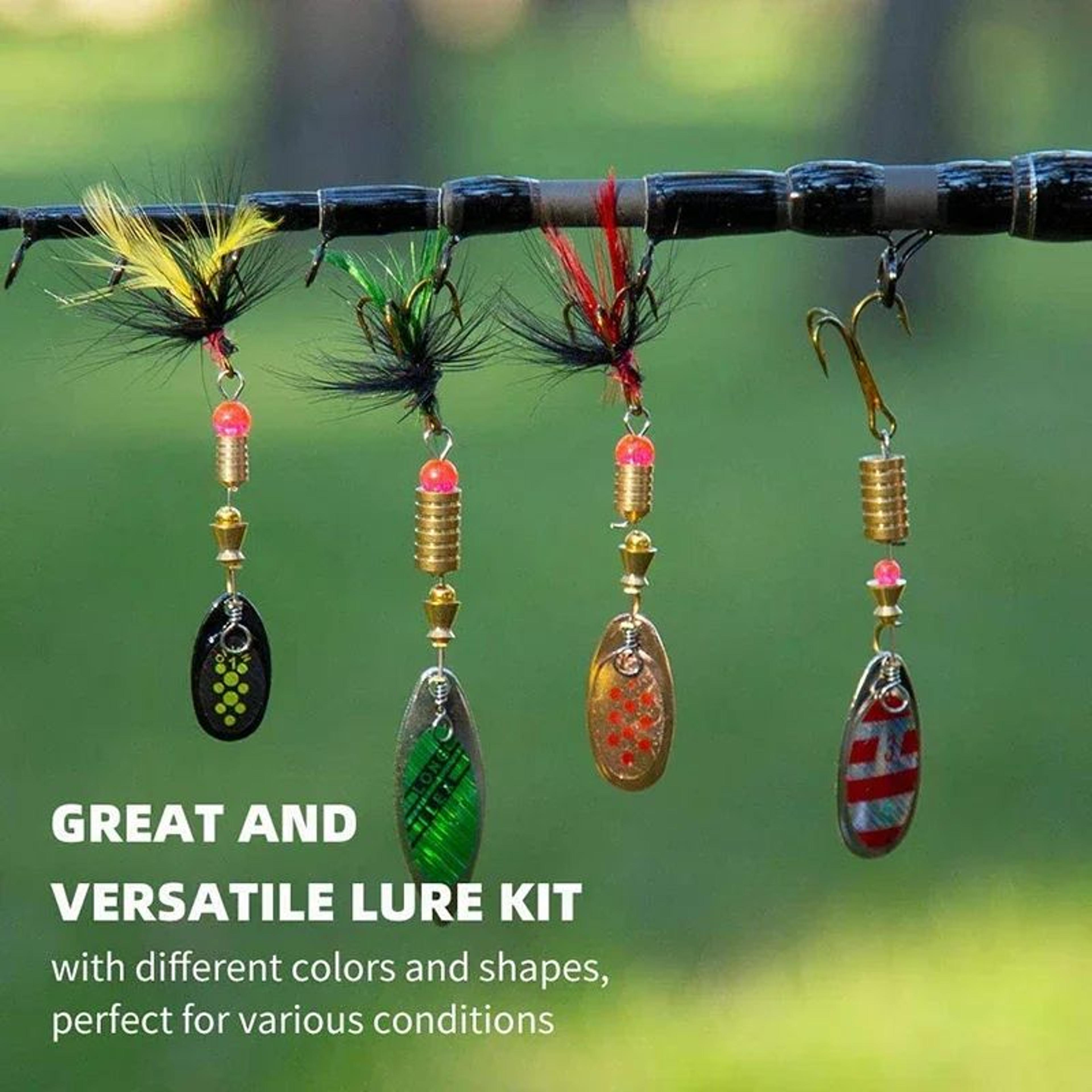 10 Piece Metal Spoon Spinner Fishing Lure Set 3