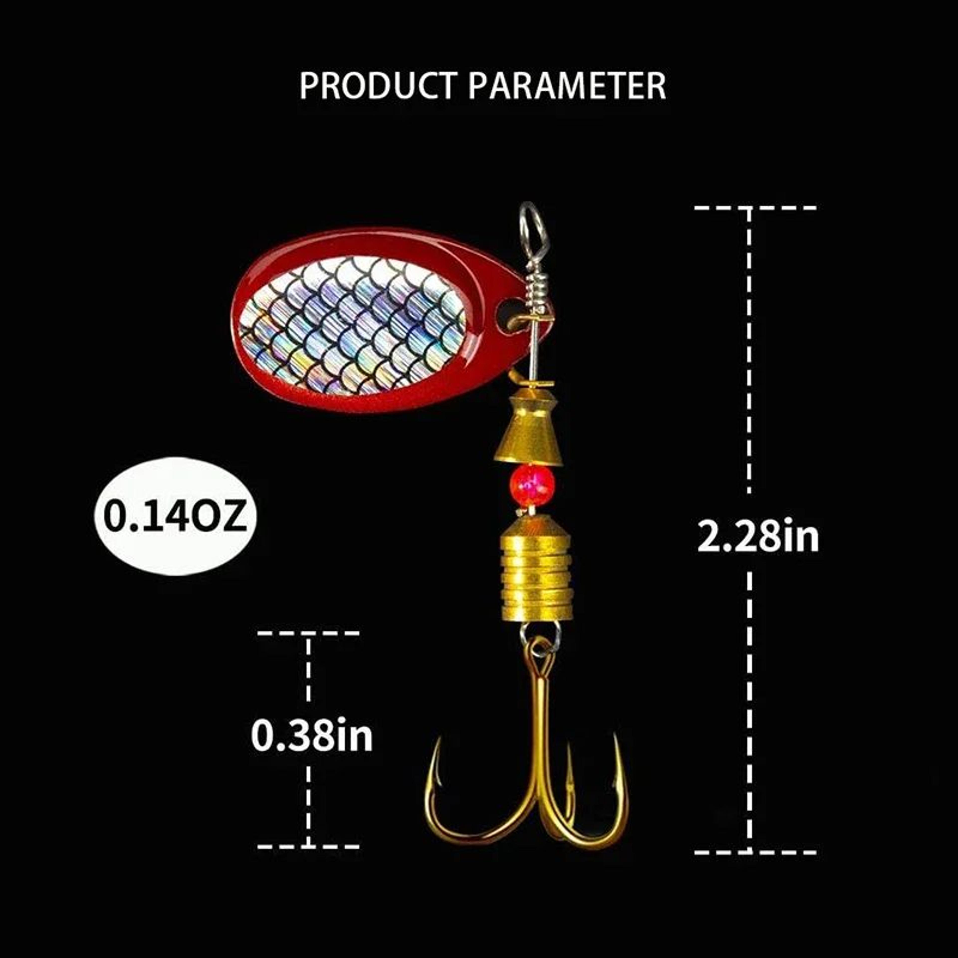 10 Piece Metal Spoon Spinner Fishing Lure Set 4