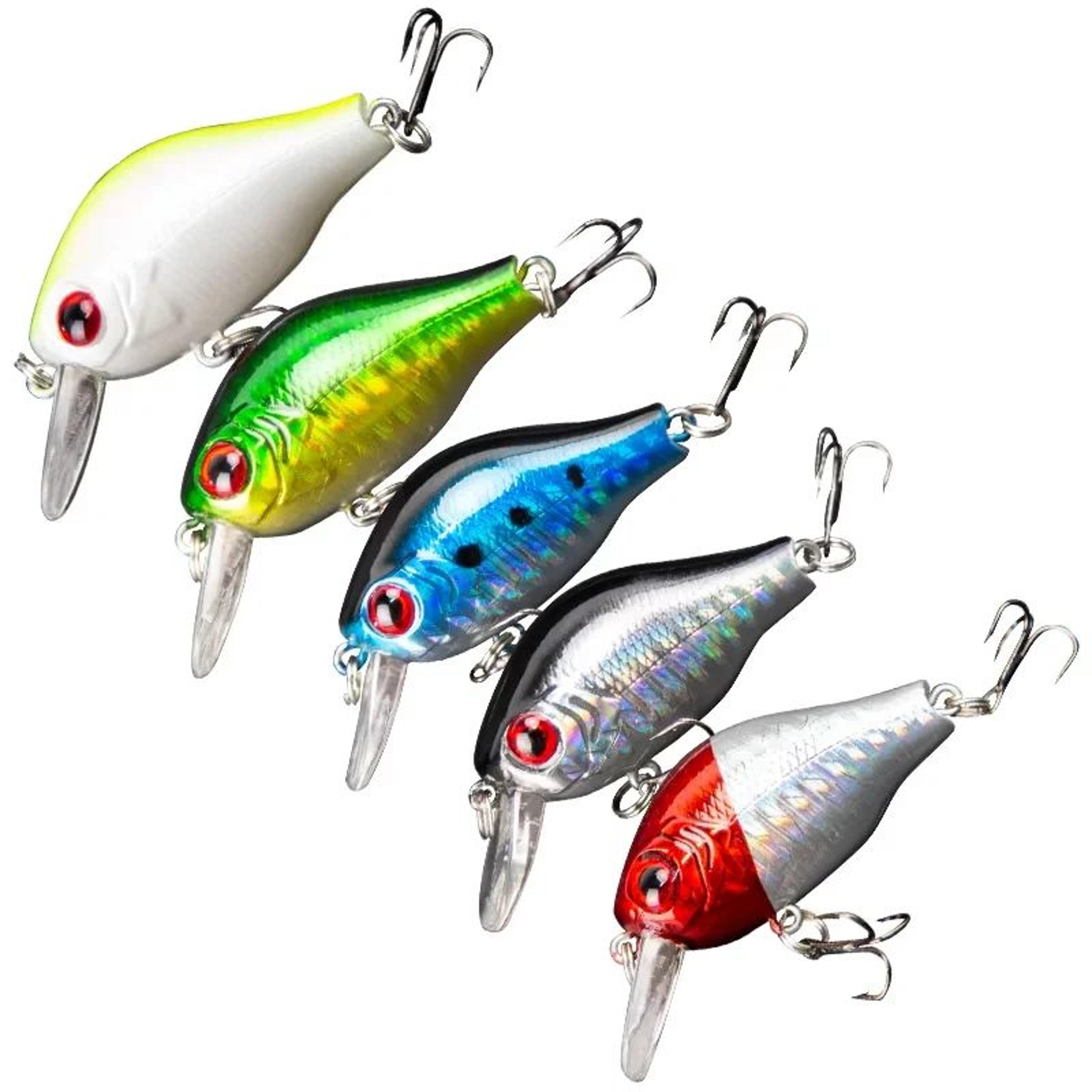 5 Piece Crankbait Hard Fishing Lure Set 4