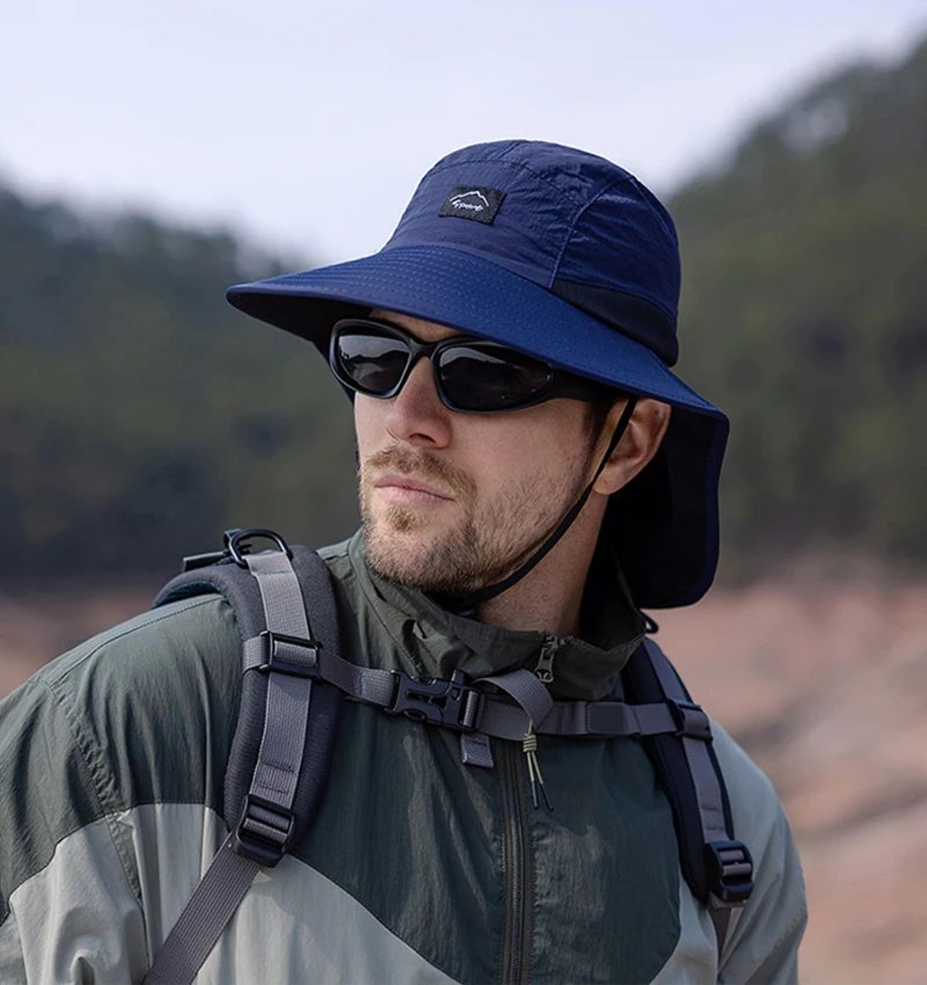Wide Brim Quick Dry Sun Hat With Neck Flap For Men And Women 11