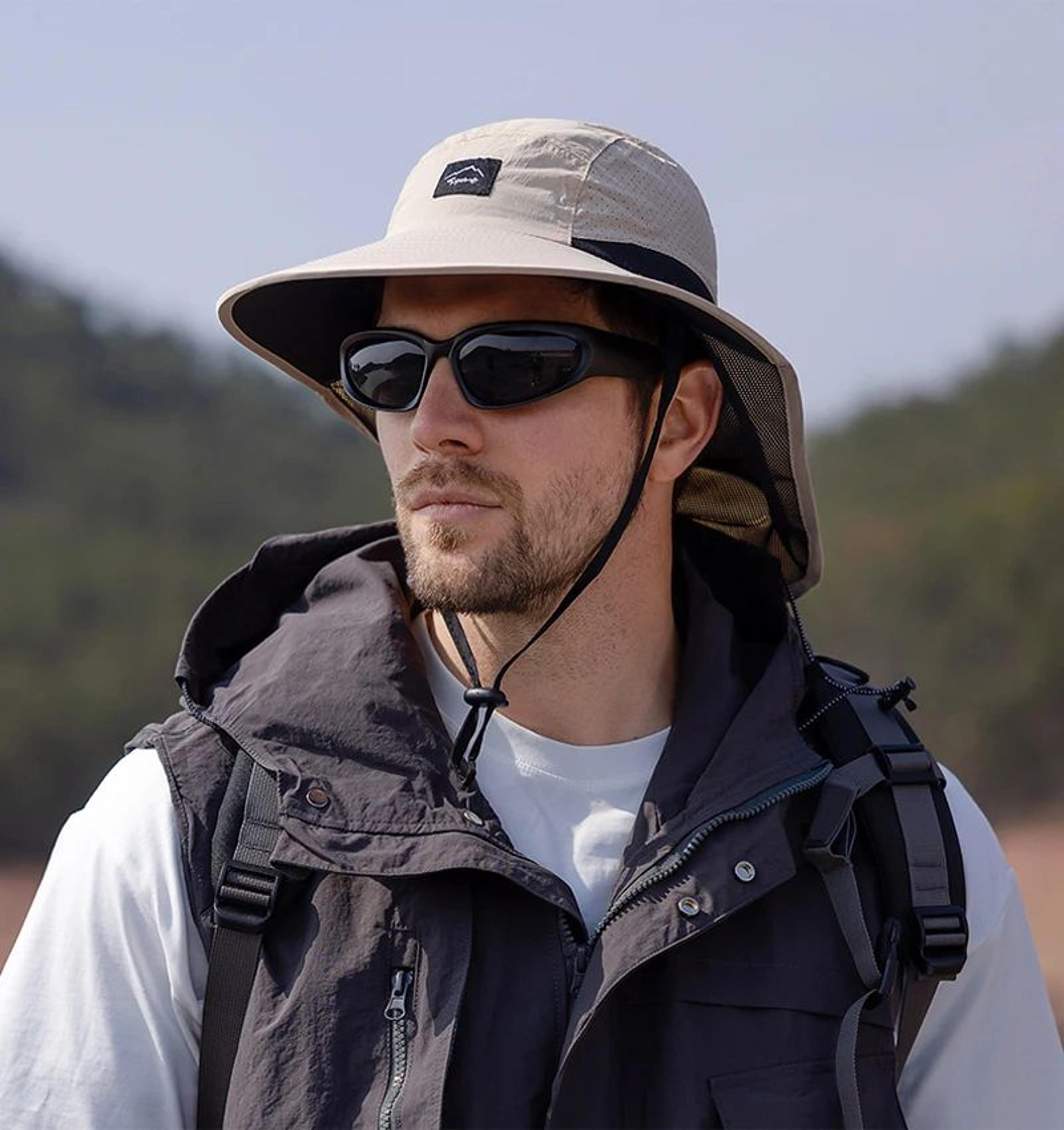 Wide Brim Quick Dry Sun Hat With Neck Flap For Men And Women 14