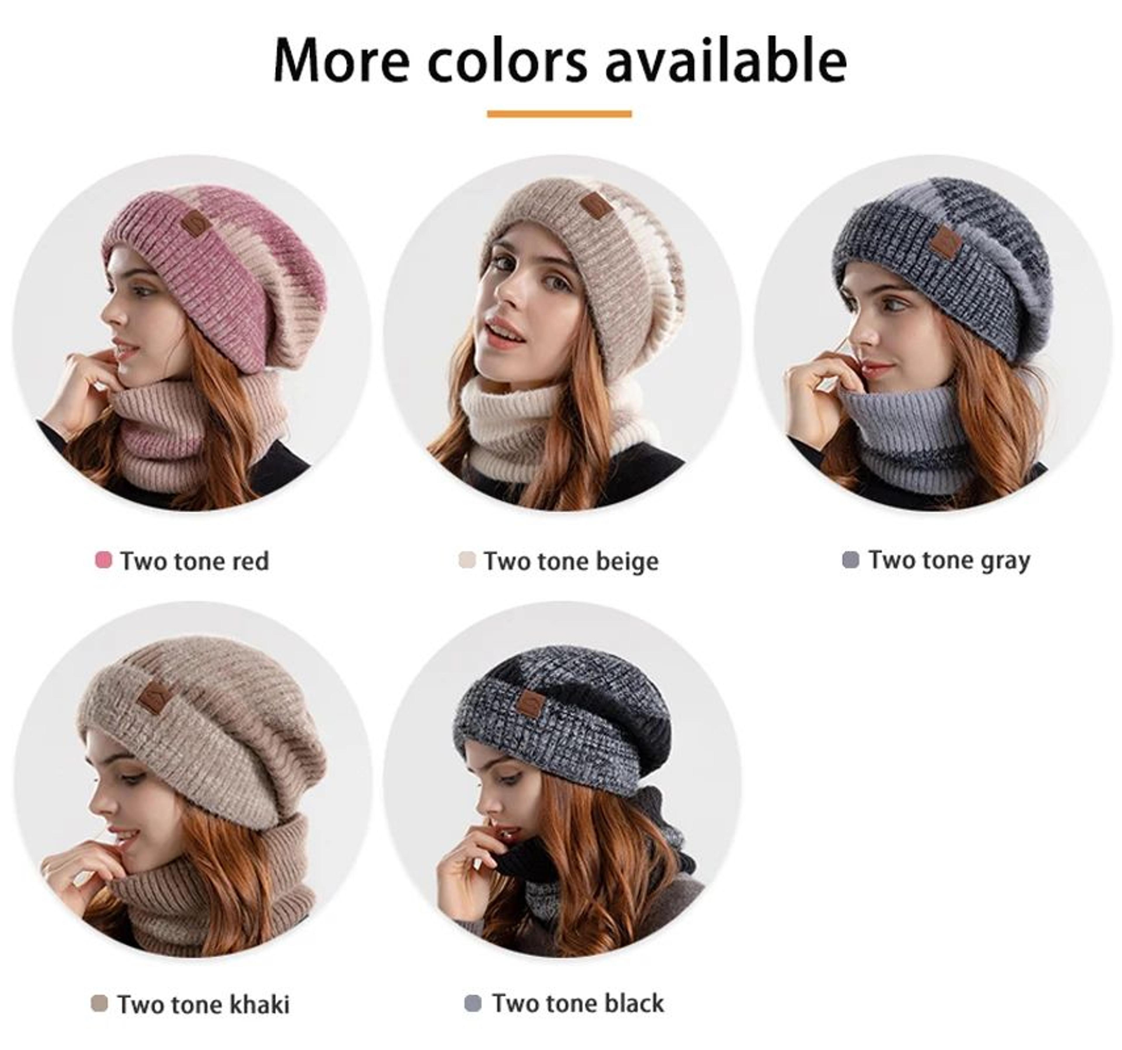 Winter Knitted Beanie And Scarf Set 9