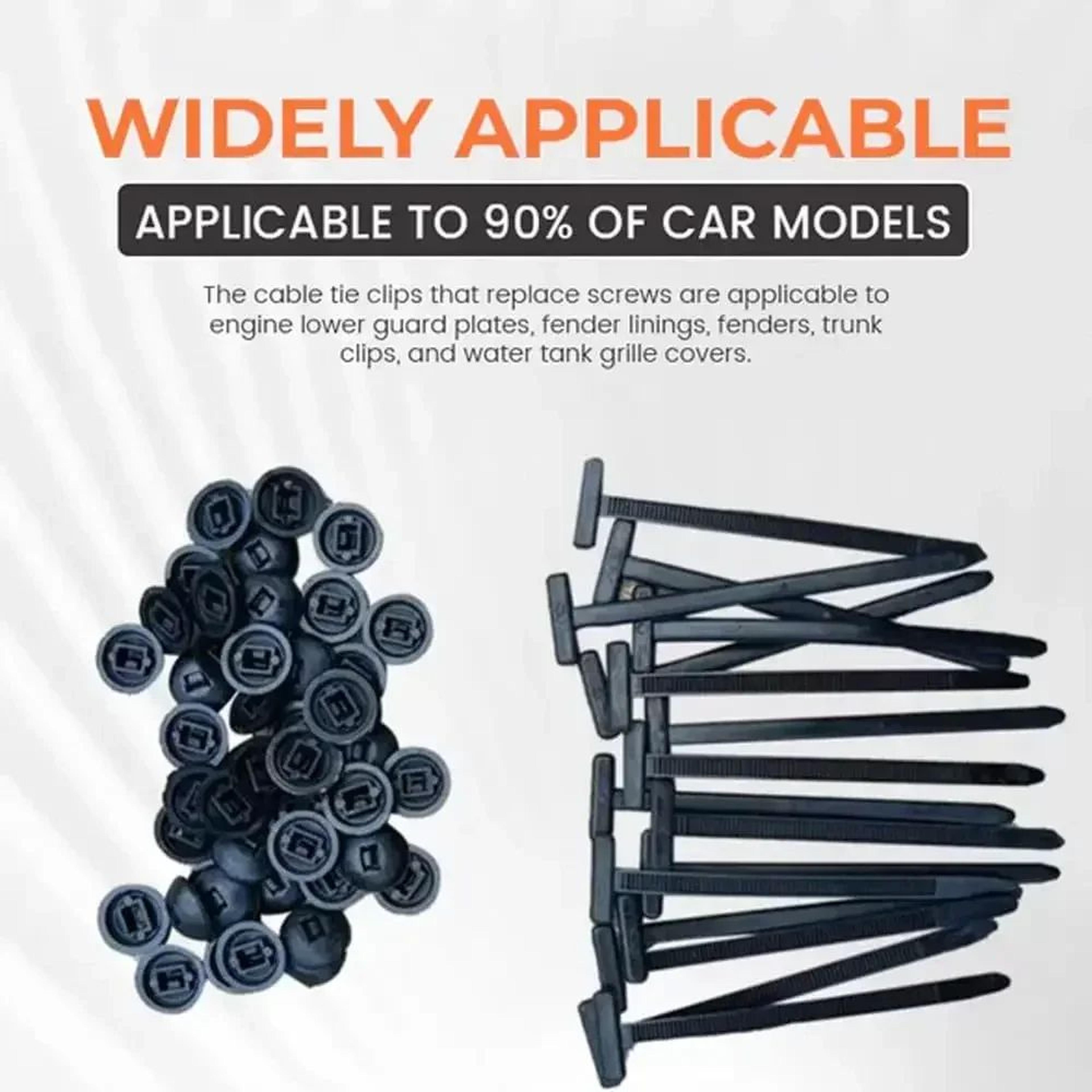 Universal Nylon Cable Tie Buckle Fastener Clips 3