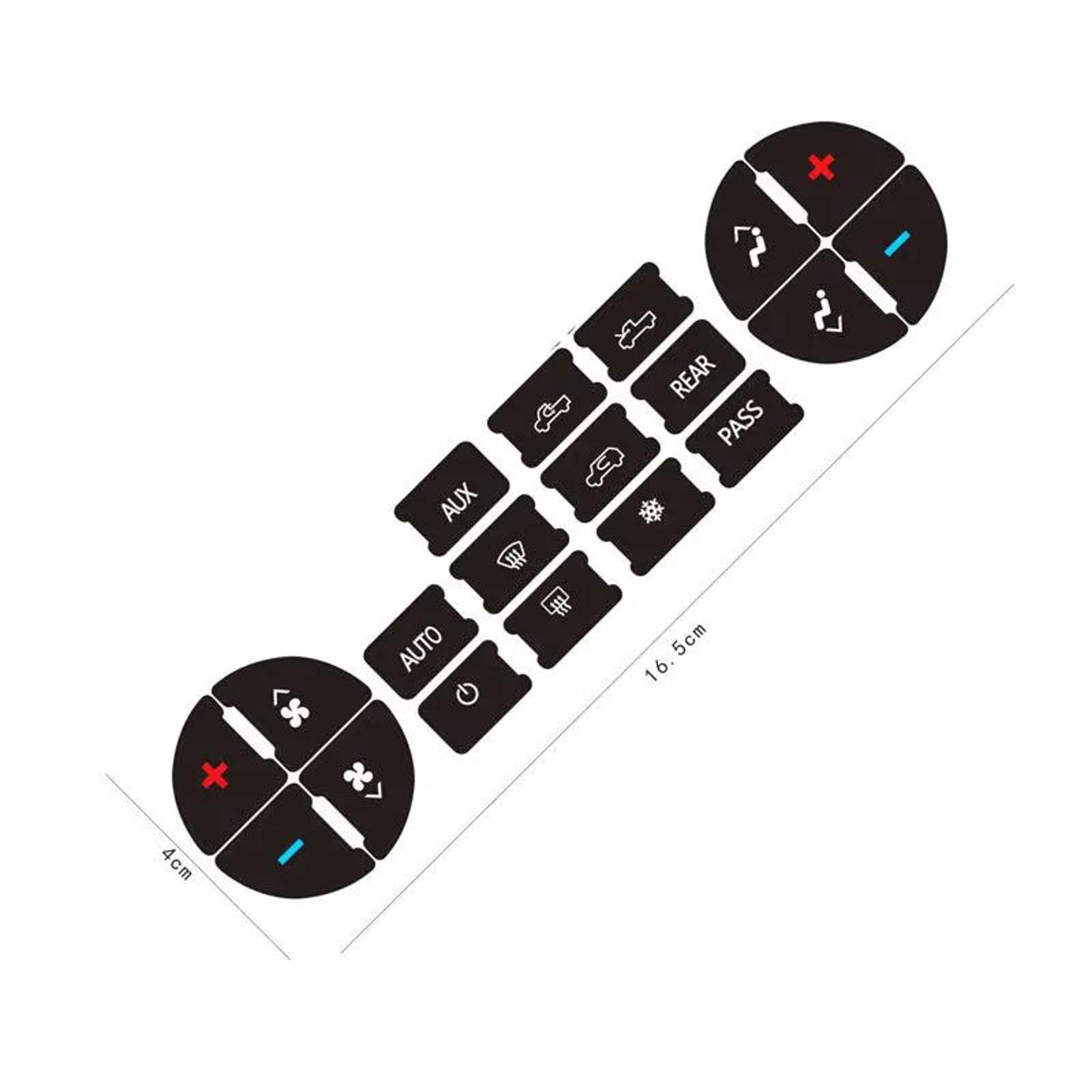 Universal Car AC Control Button Repair Sticker Kit 7