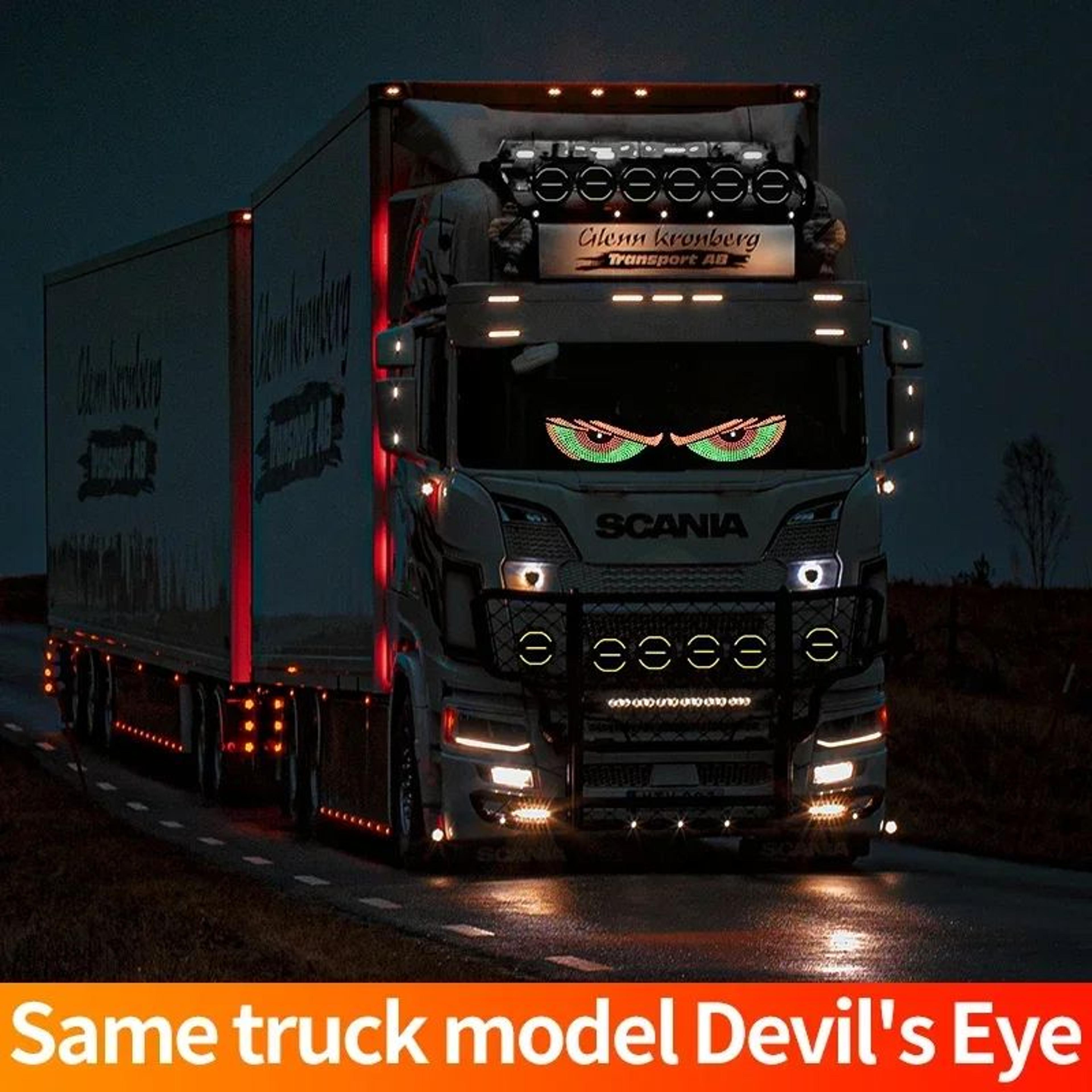RGB Devil Eye LED Rear Window Decorative Light 3