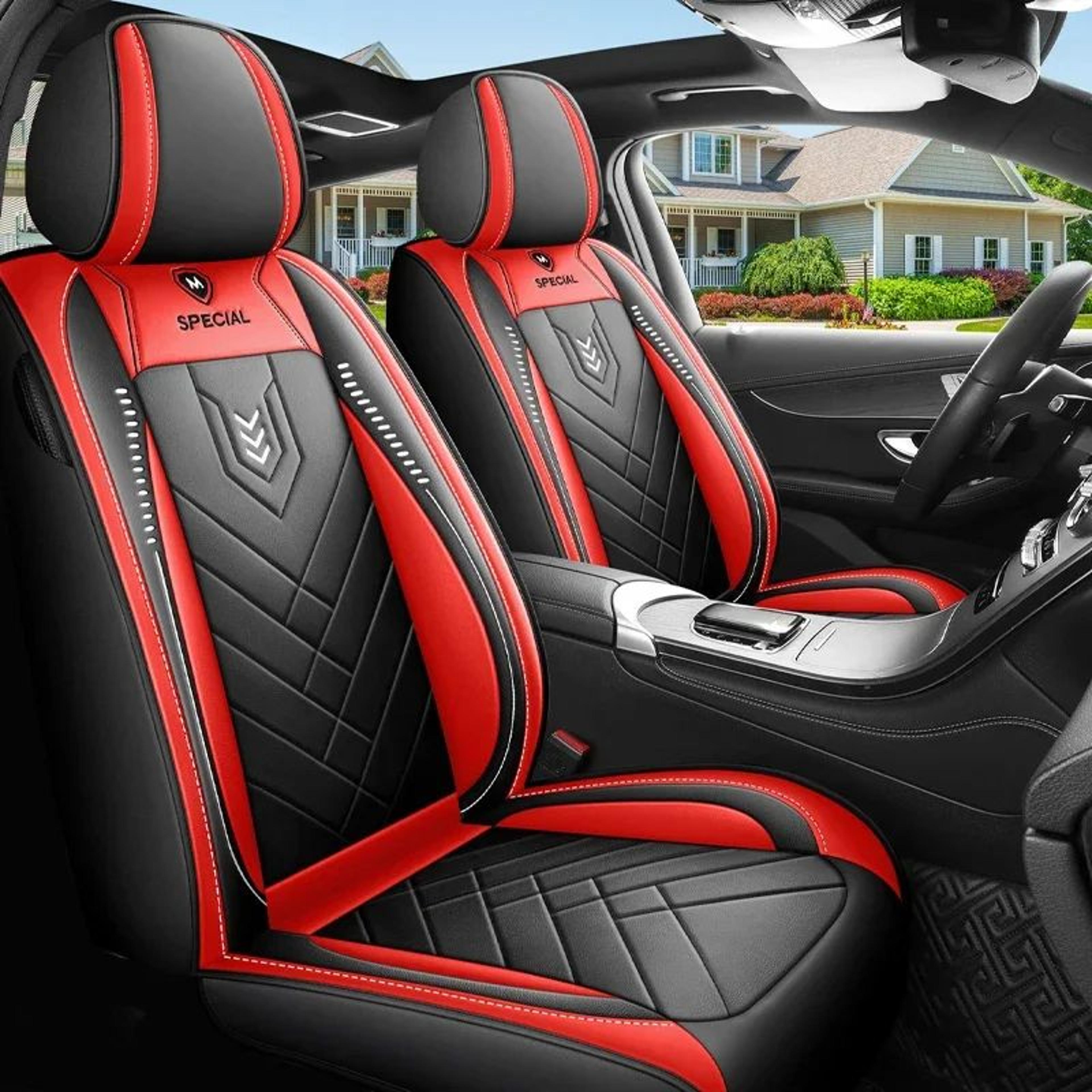 Universal Full Coverage Leather Car Seat Cover 1