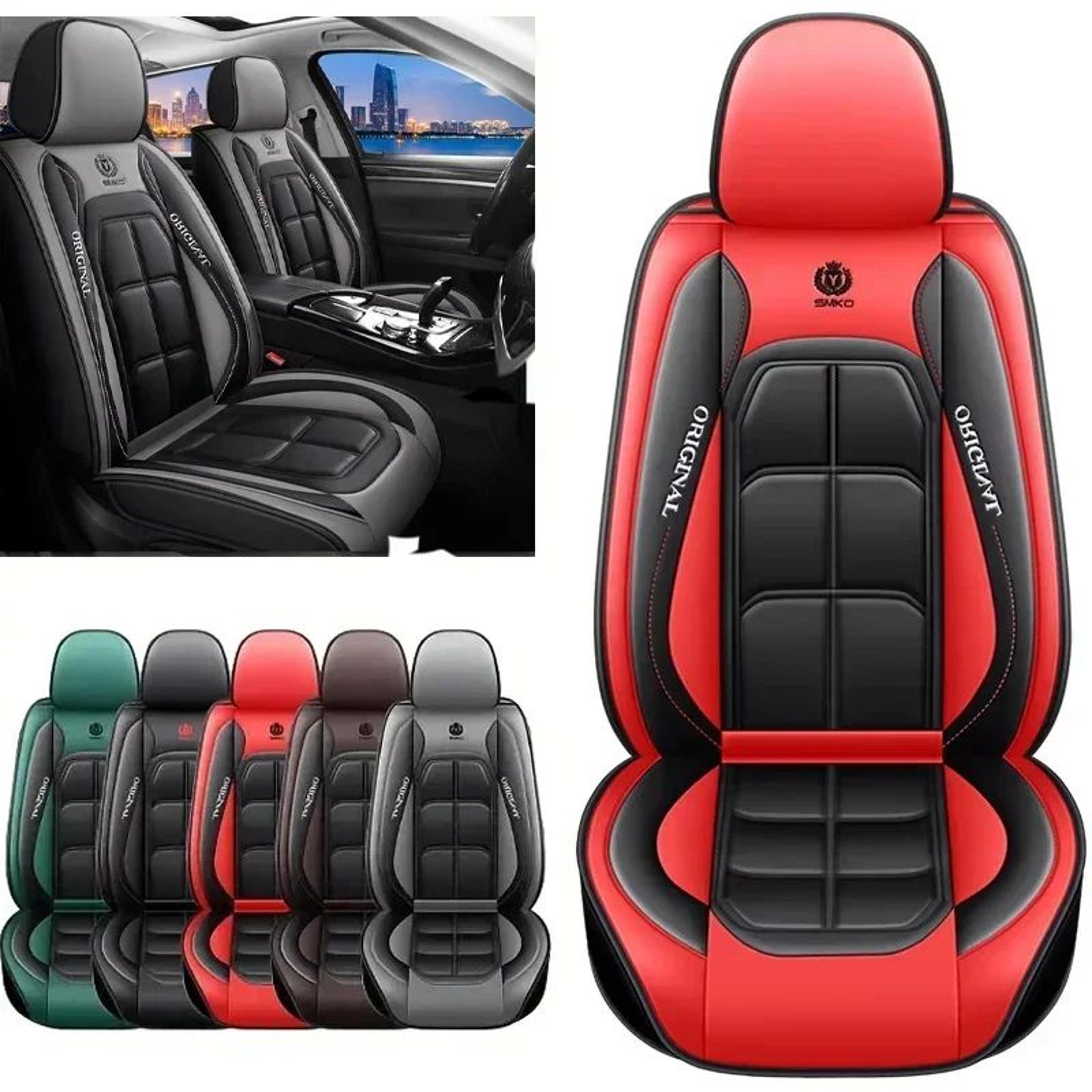 Universal Leather Car Seat Cushion With Full Wrap Design 1