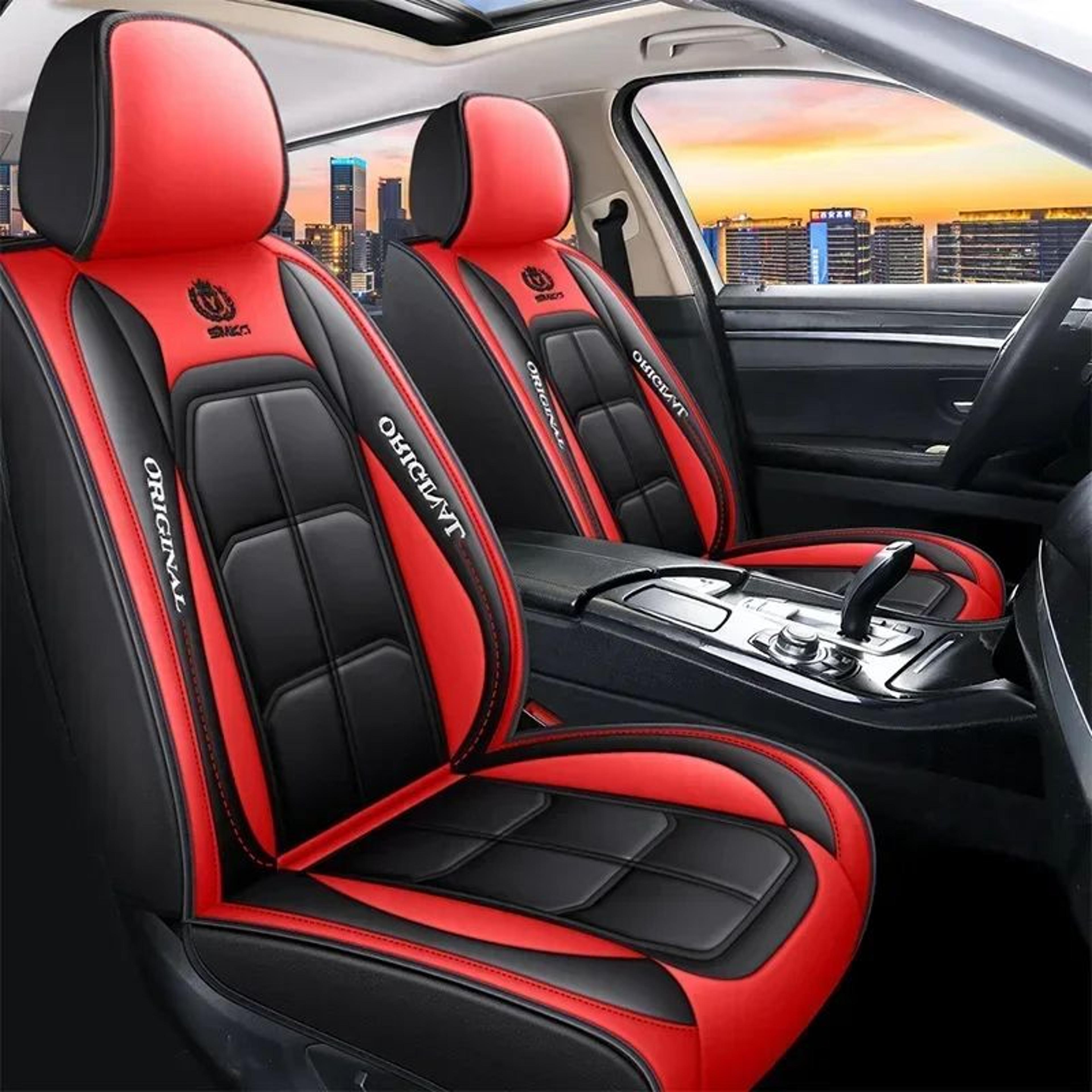 Universal Leather Car Seat Cushion With Full Wrap Design 11