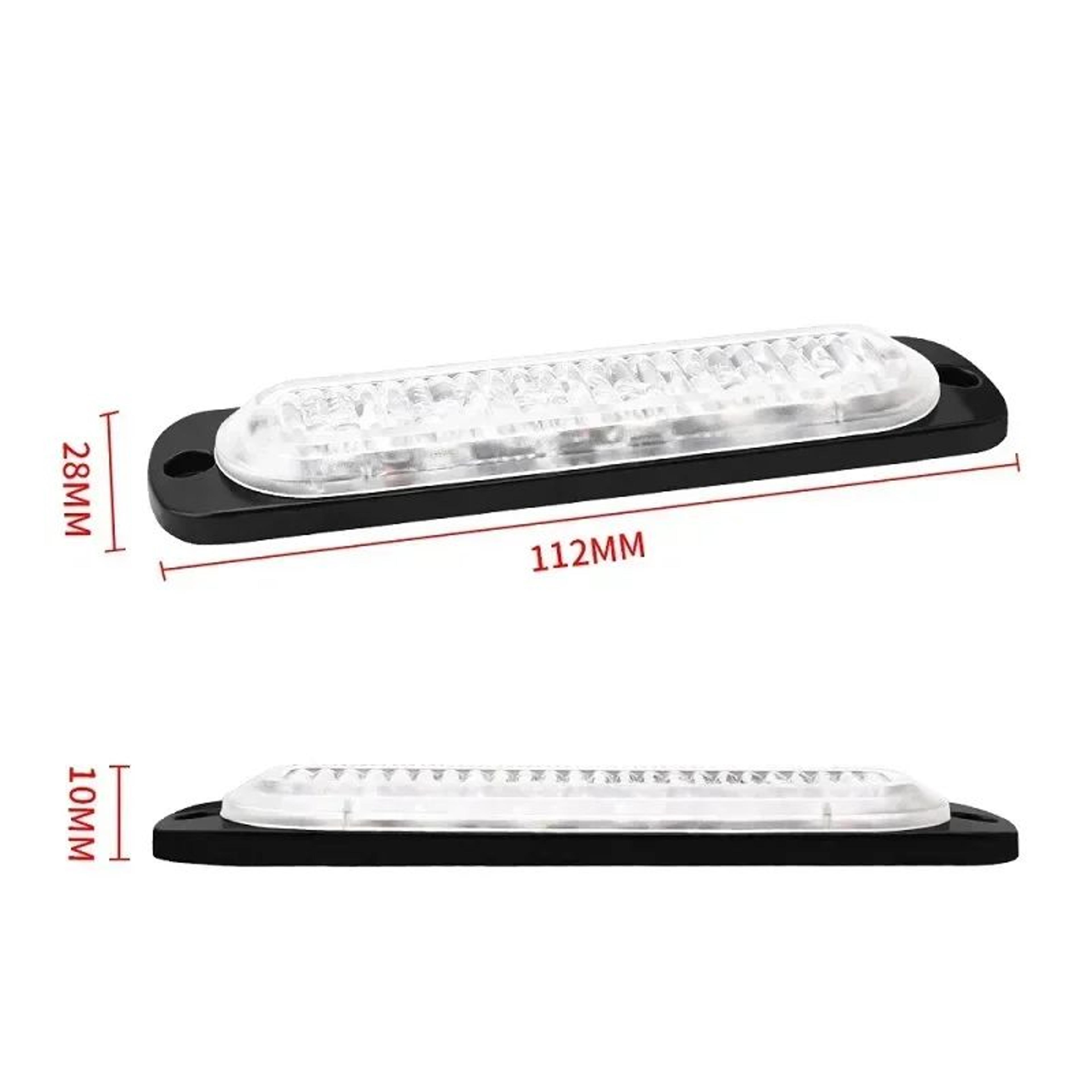 6 LED Truck Grille Side Marker Emergency Strobe Light 4