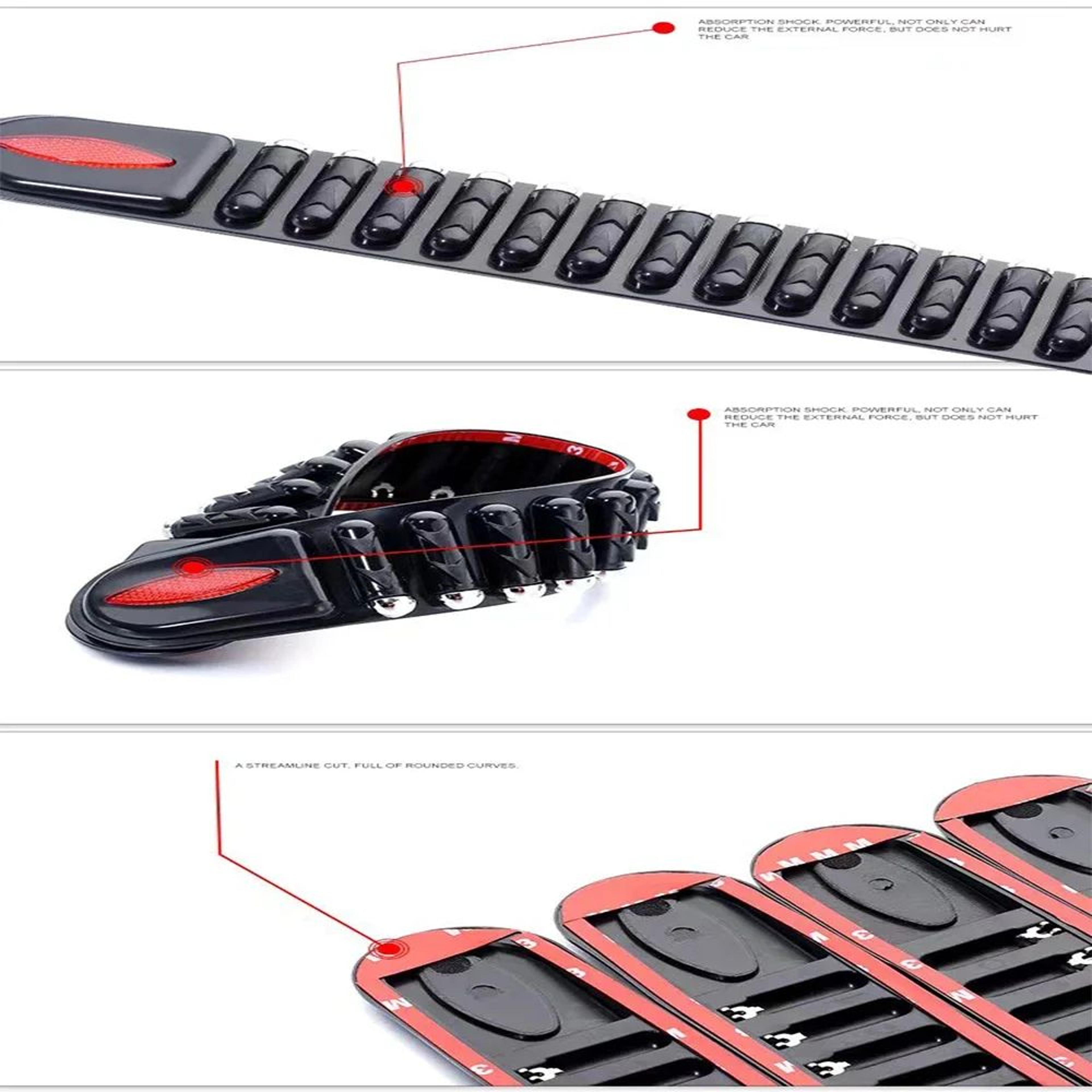 Universal Rubber Bumper Protector Guard Strip Set 10