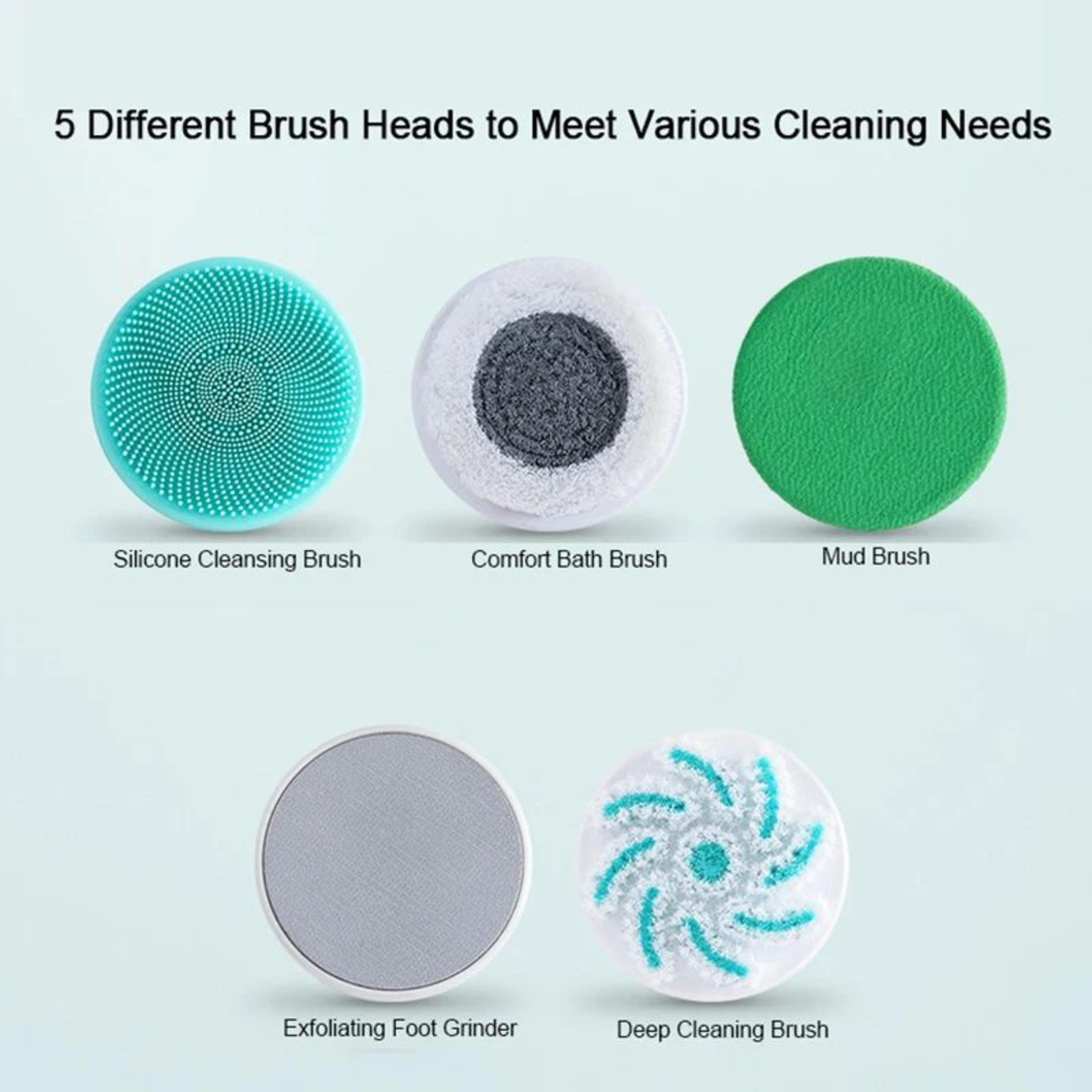 Rechargeable Electric Bath Brush With Long Handle 4