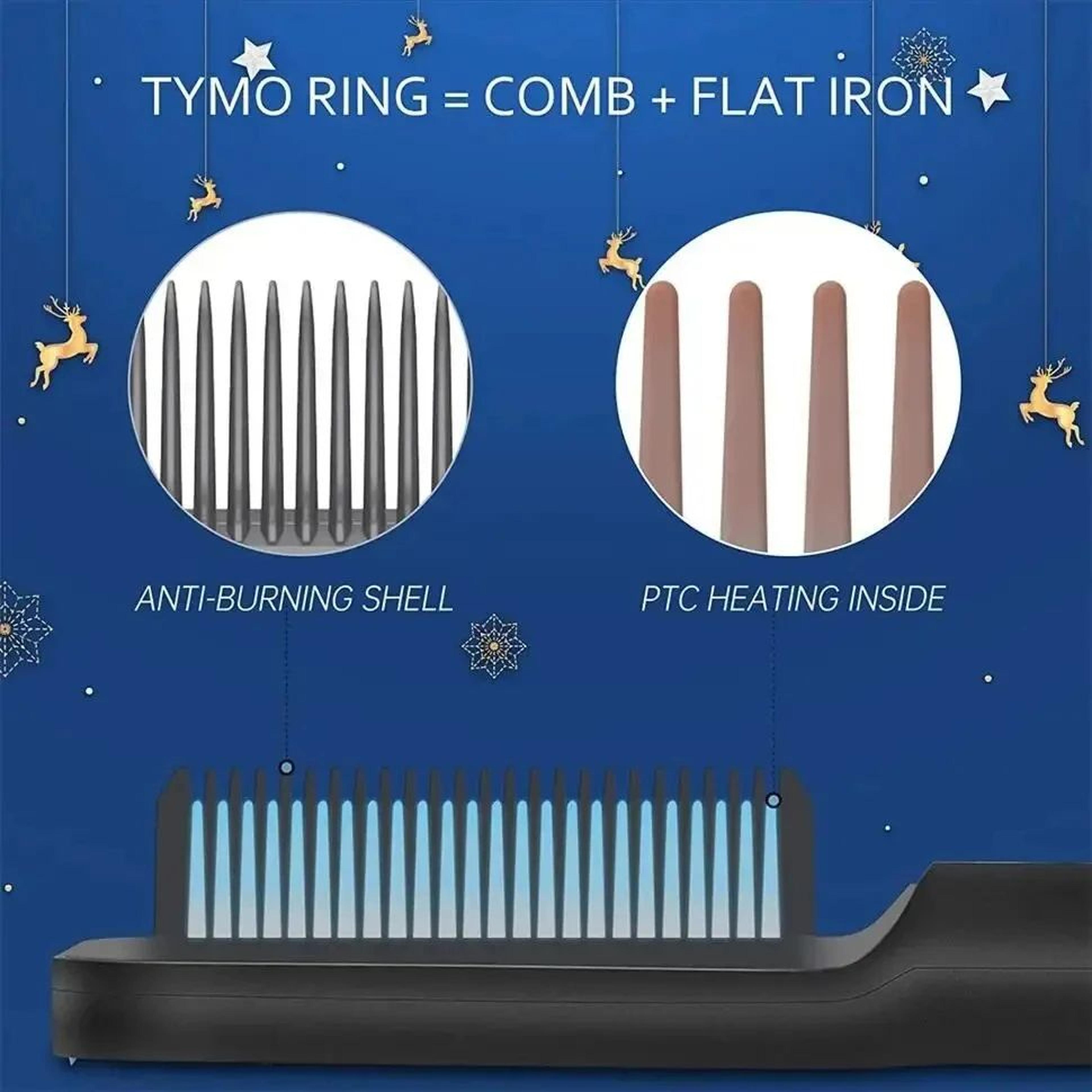 Negative Ion Hair Straightening Comb With Anti Scald Design 4