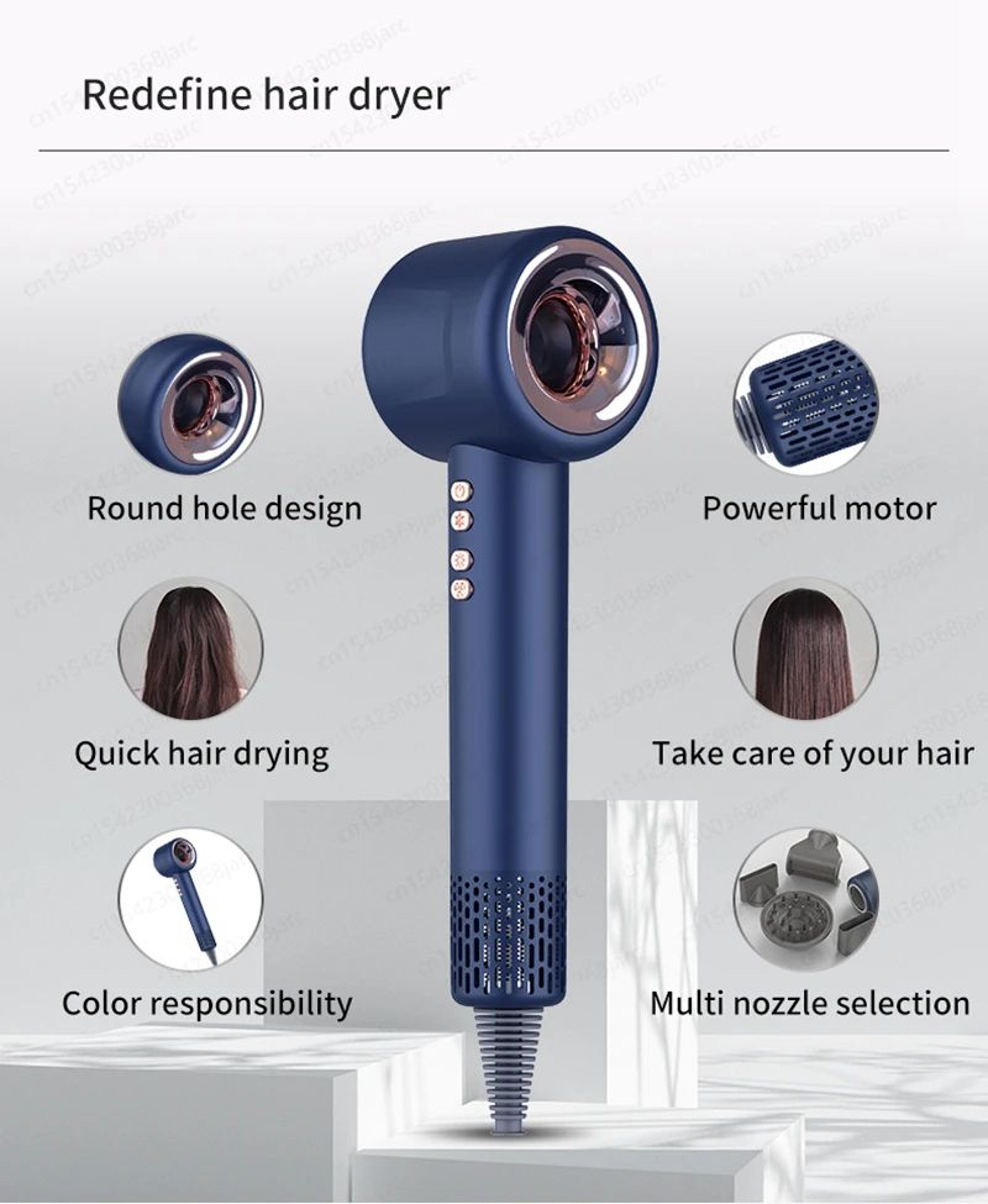 Professional Leafless Ionic Hair Dryer With Constant Temperature 6