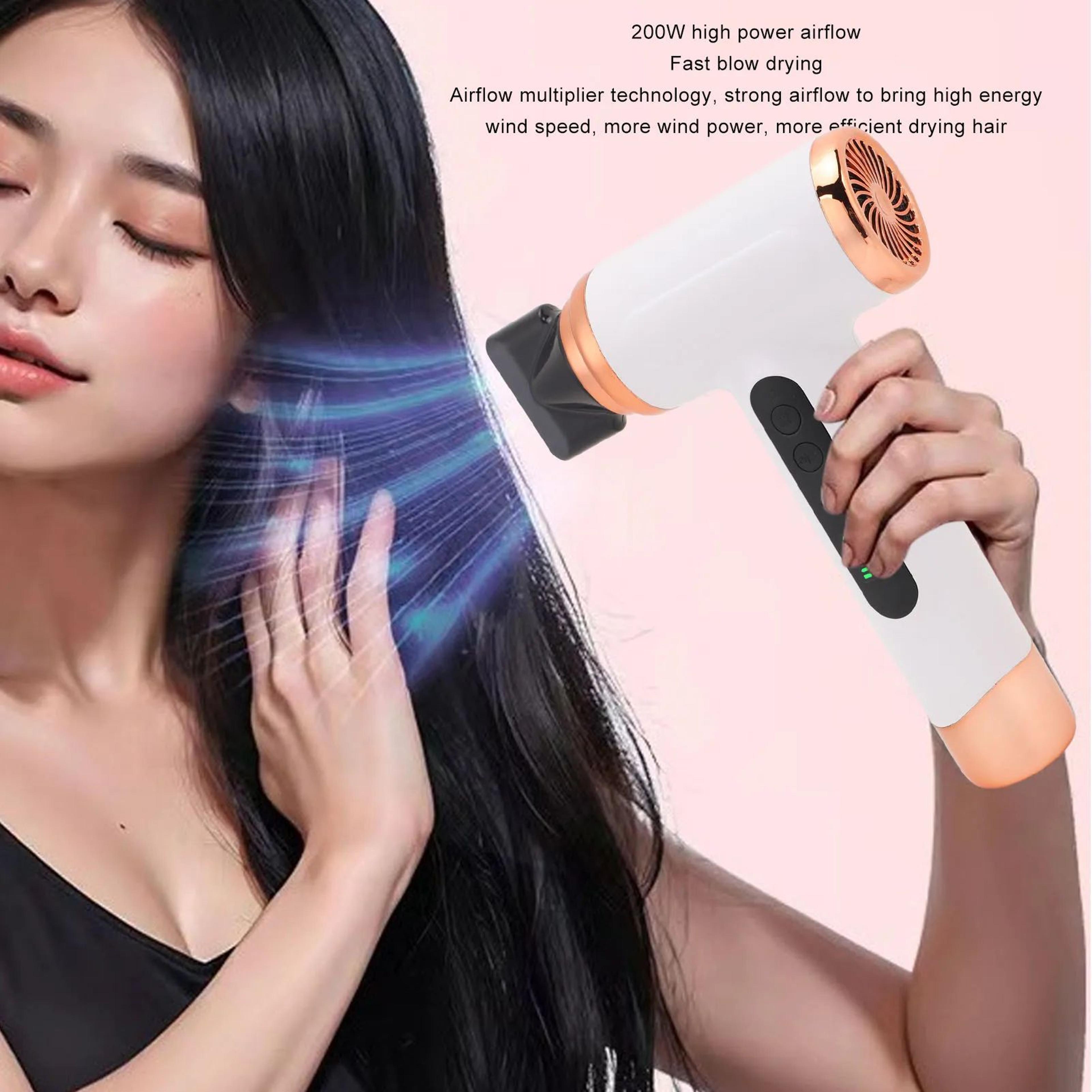 Portable 200W USB Rechargeable Hair Dryer With Hot And Cold Air 3
