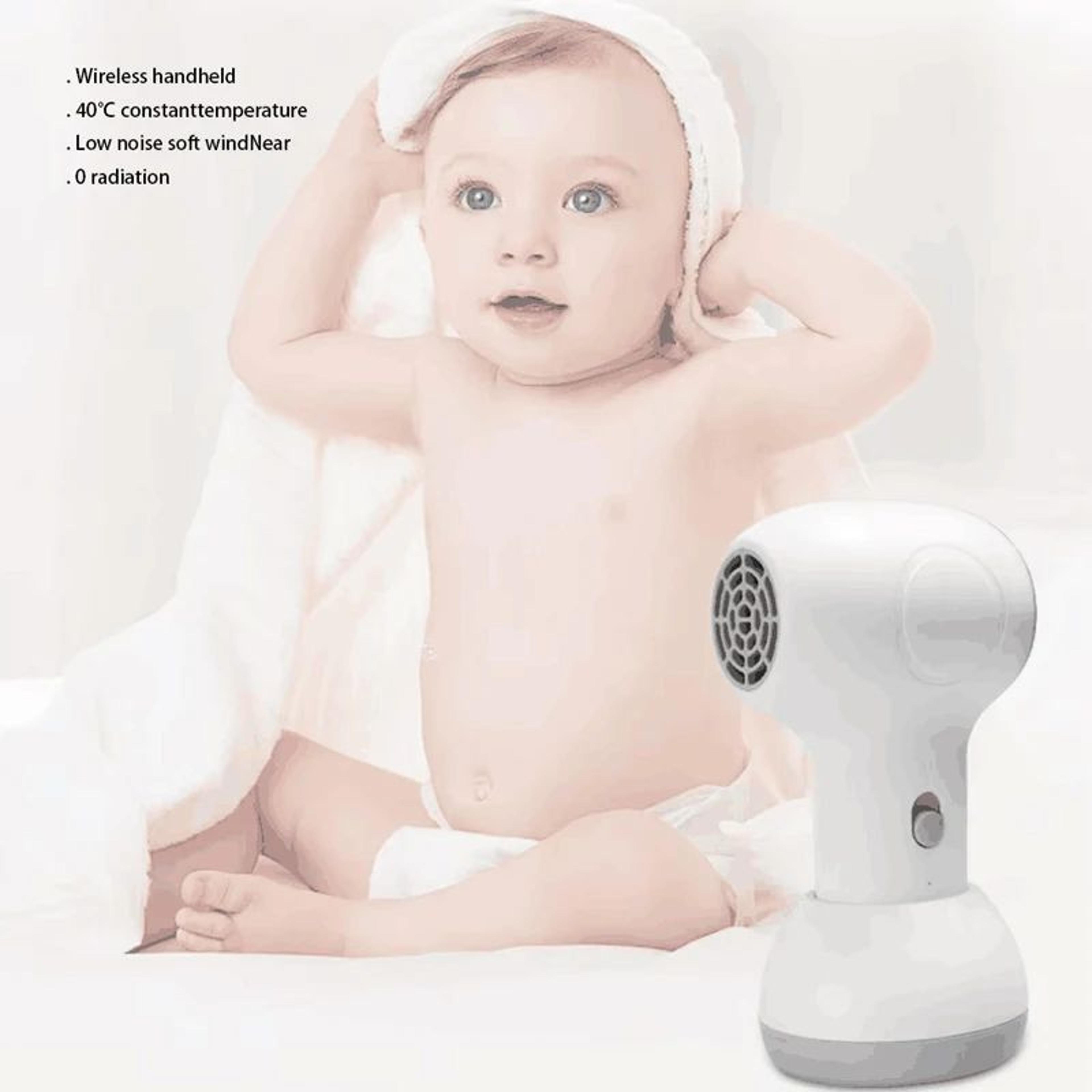 Wireless Baby Hair Dryer With Quiet Constant Temperature Airflow 2